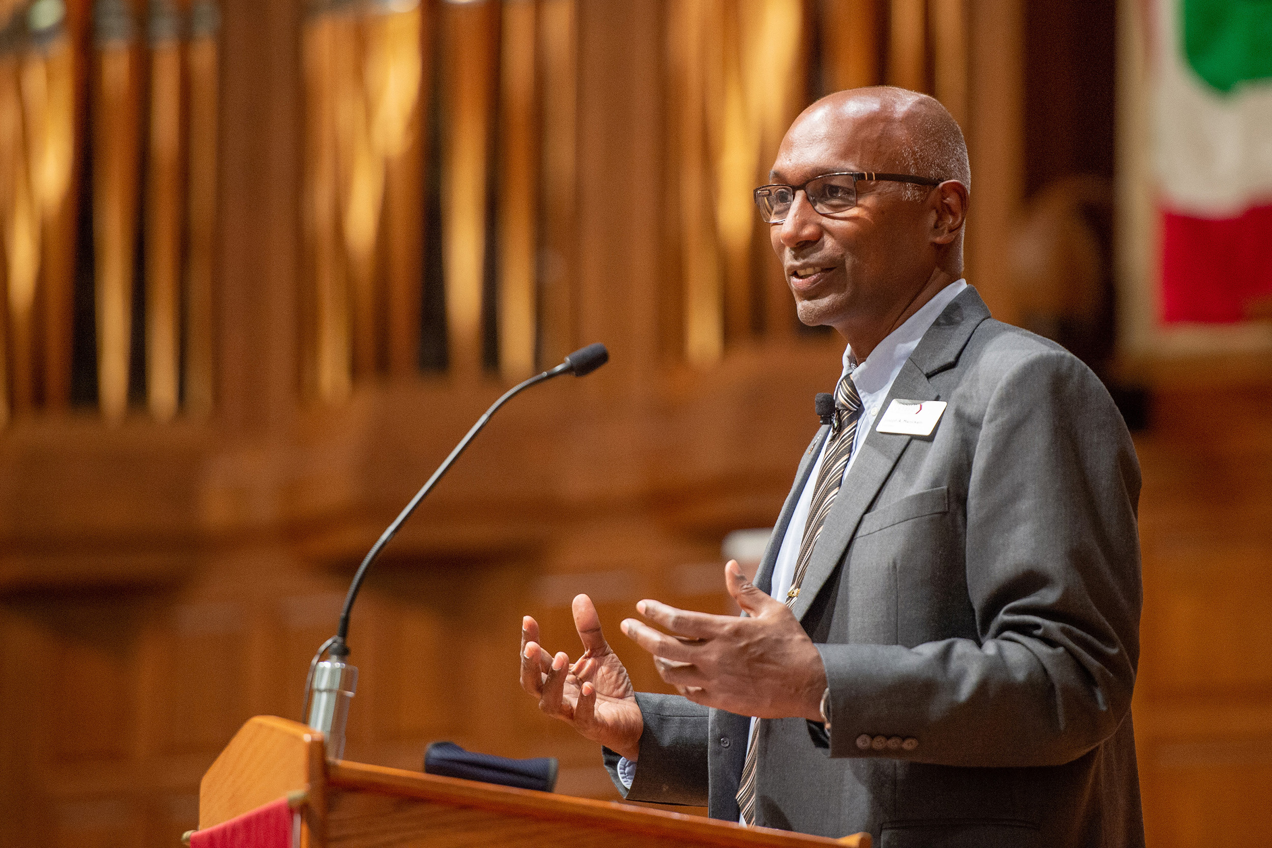 Hesston College Homecoming 2021 - Golden Gables program - President Manickam