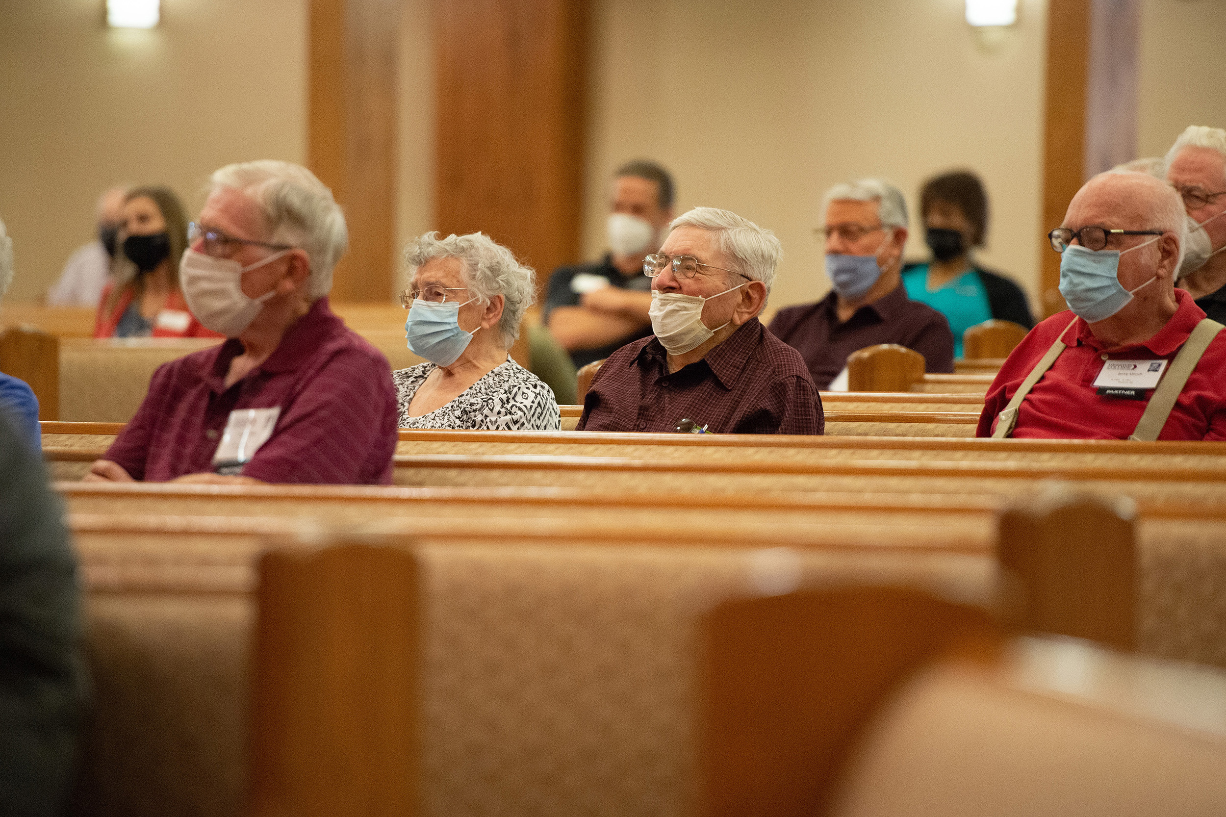 Hesston College Homecoming 2021 - Golden Gables program - audience members