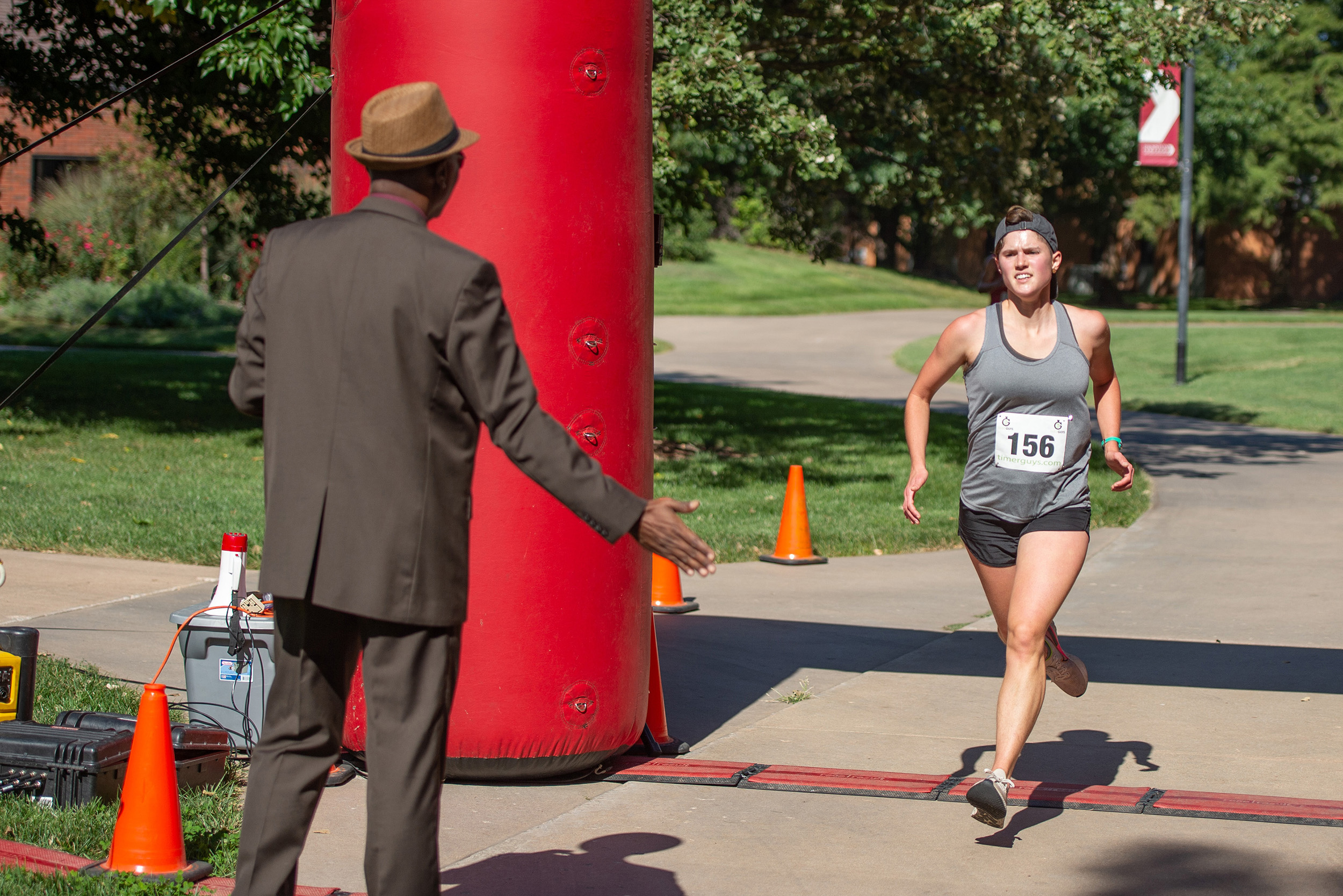 Hesston College Homecoming 2021 - Manickam Mosey - women's winner Liz Miller