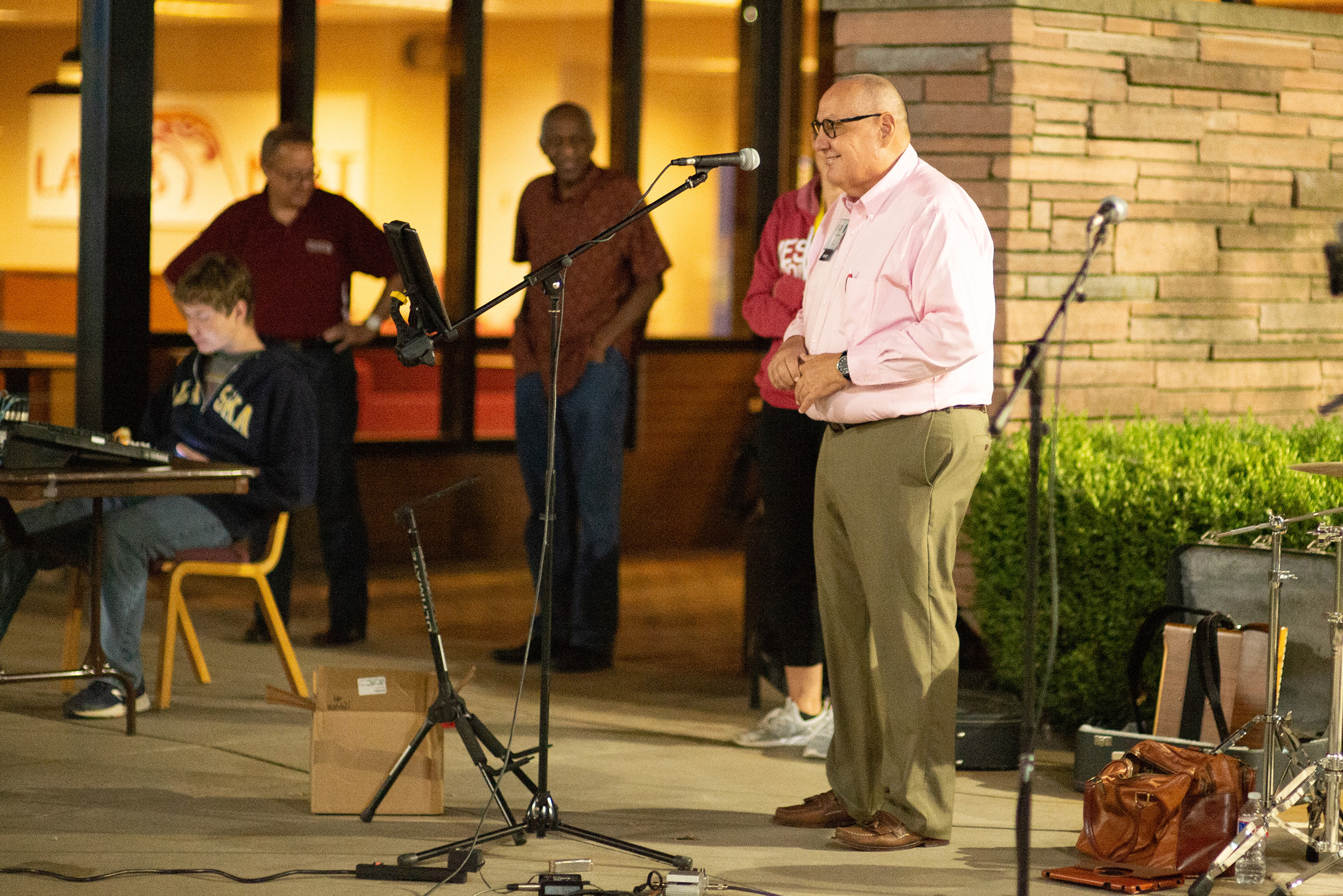 Hesston College Homecoming 2021 - Tim Shue and Friends concert - Dallas Stutzman recognition