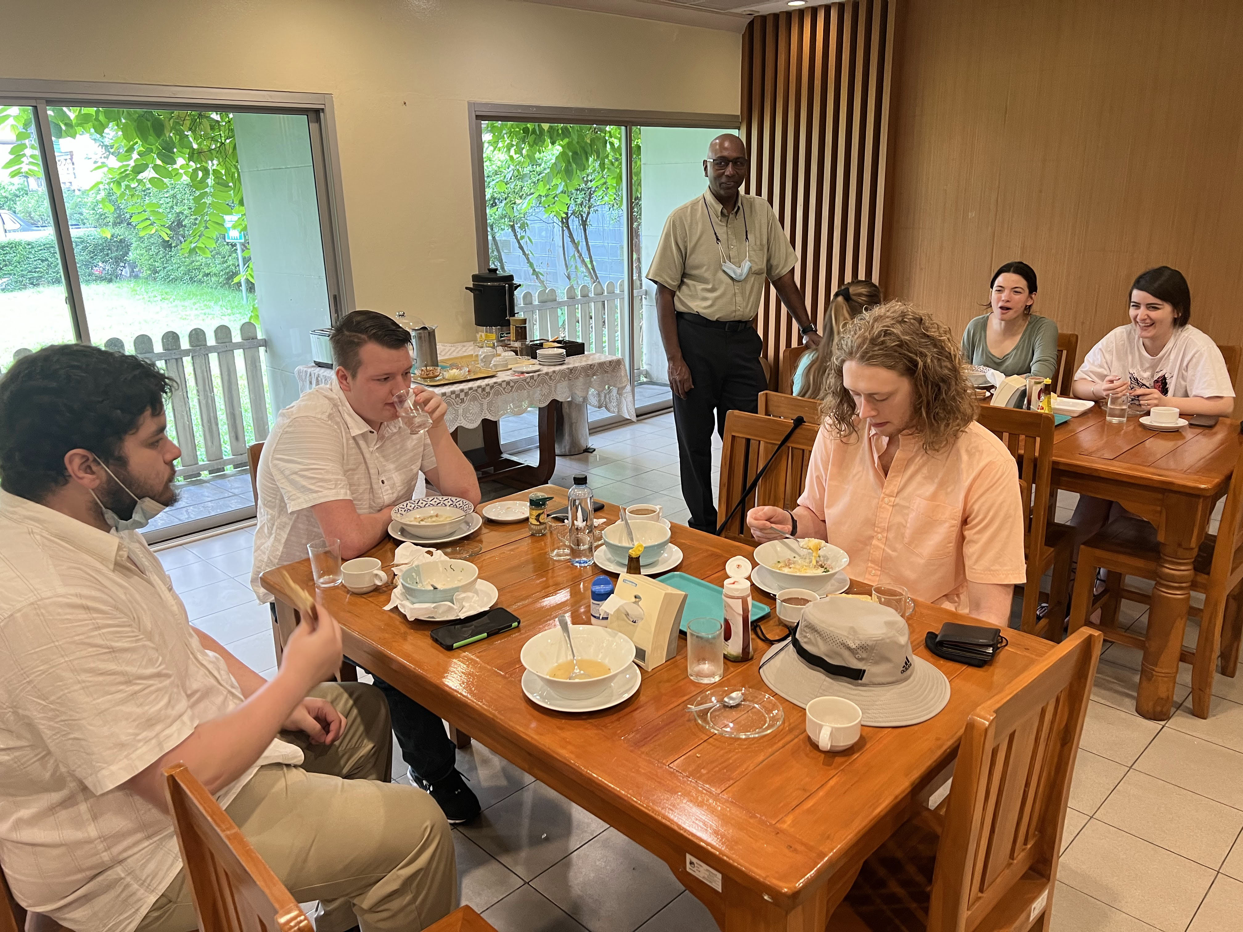 Breakfast at Bangkok Christian Guest House