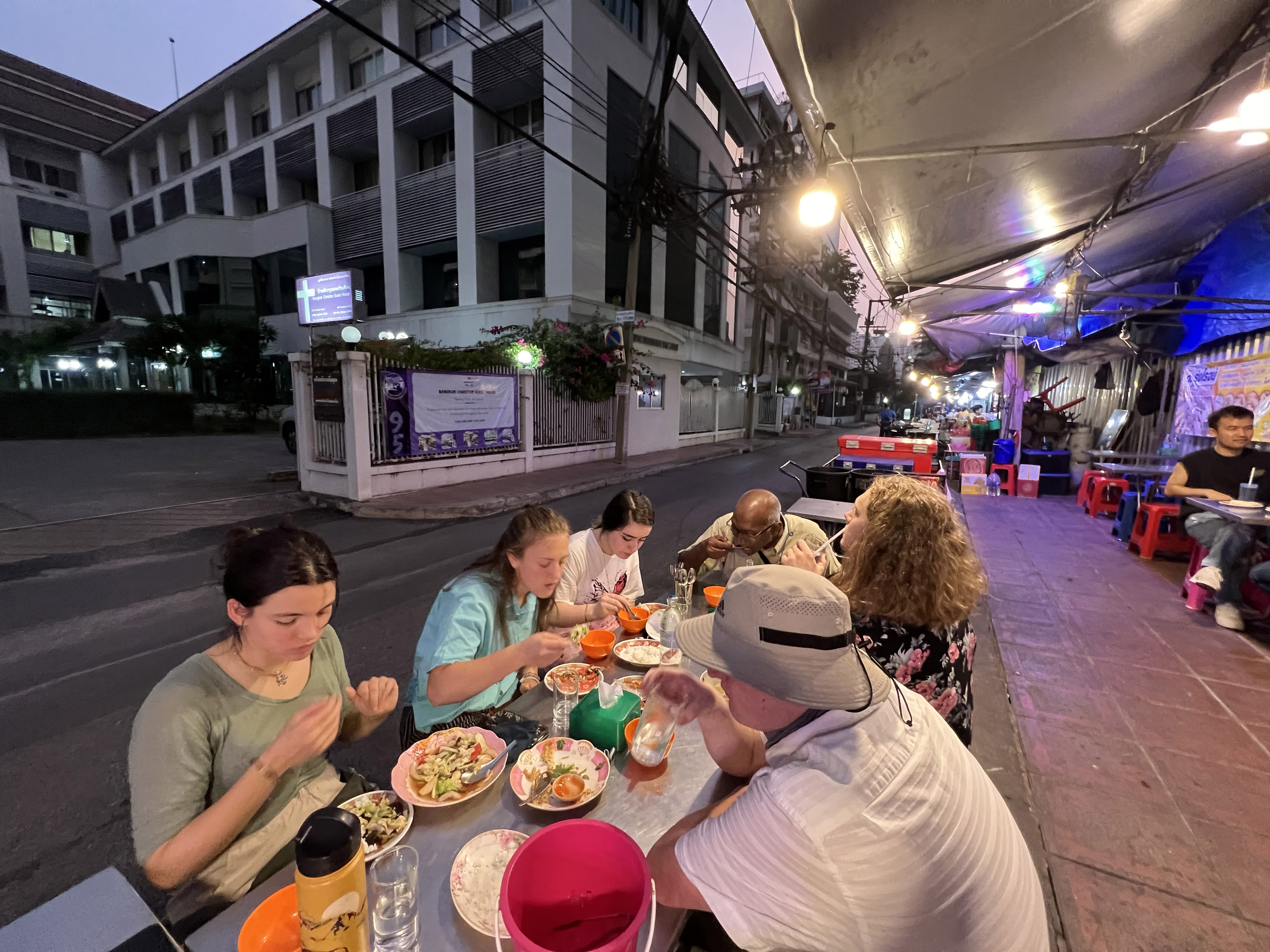 Celebrating Romina's birthday with street food