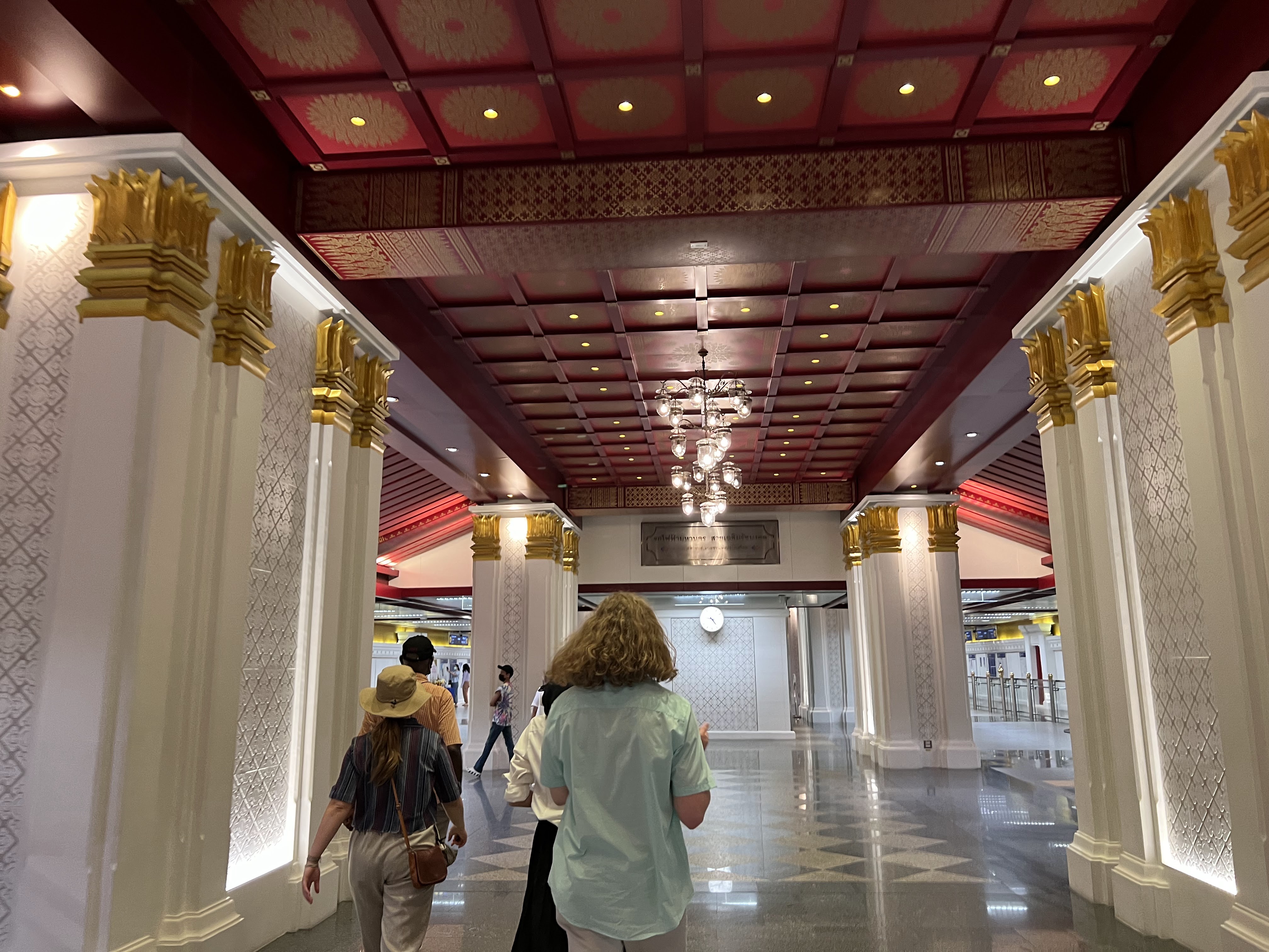 Entering the sky train