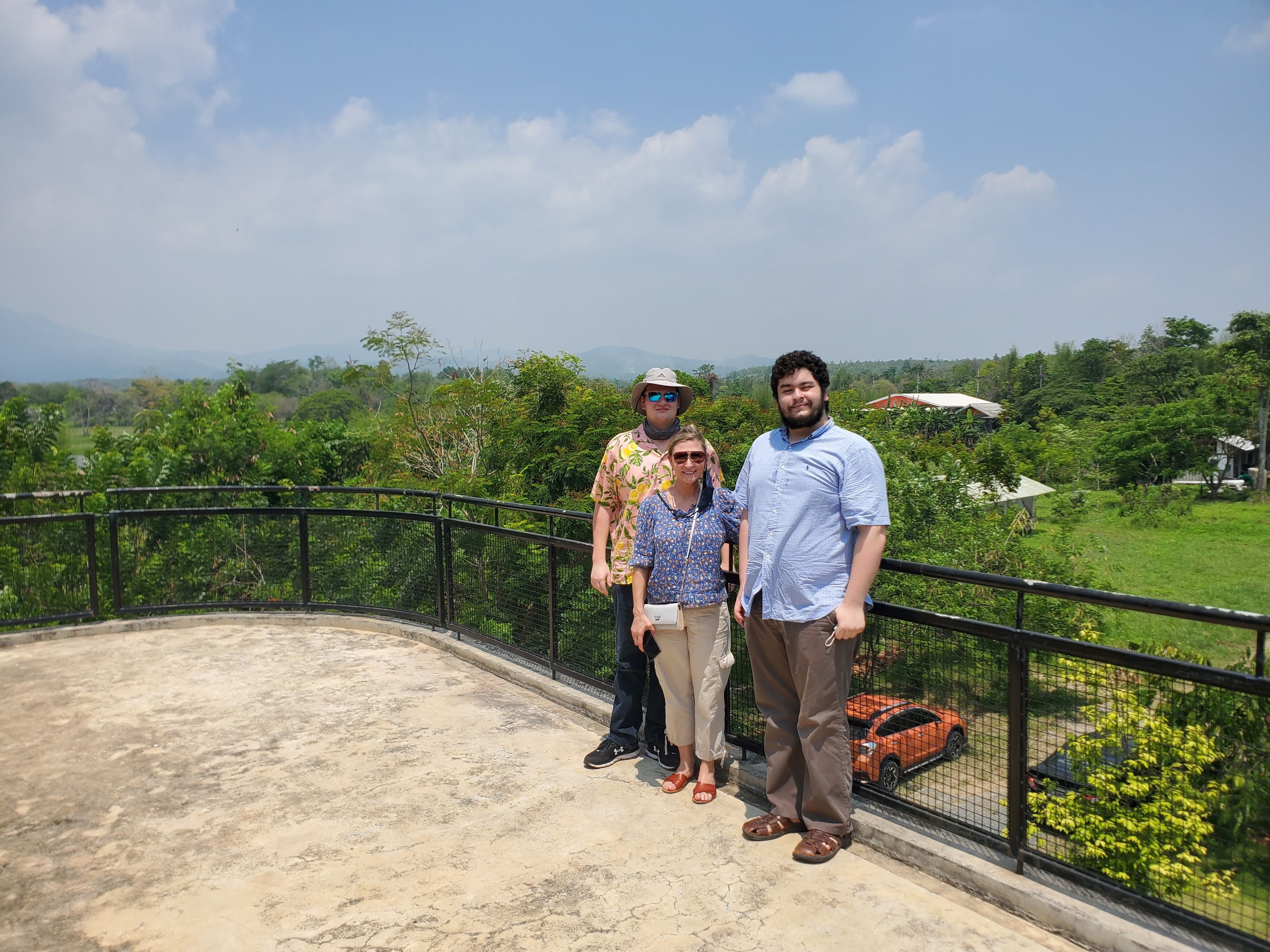 view from the top of the Akha Ama Coffee factory