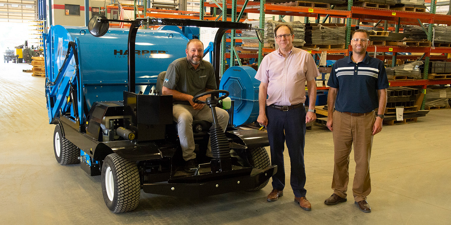 Drew Gerber, Tim Penner and Joe Biggerstaff at Harper Industries