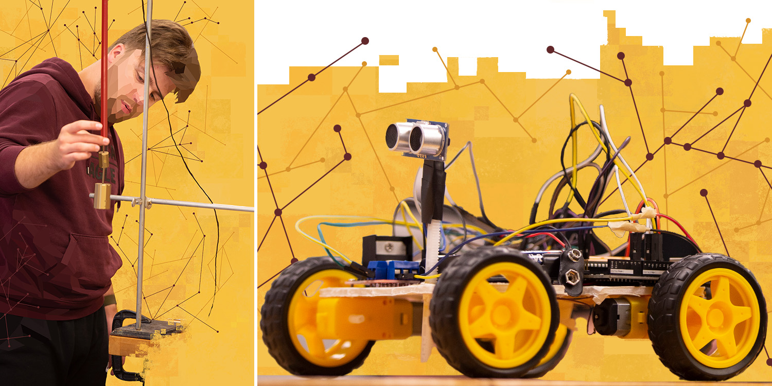 Physics and robotics illustration