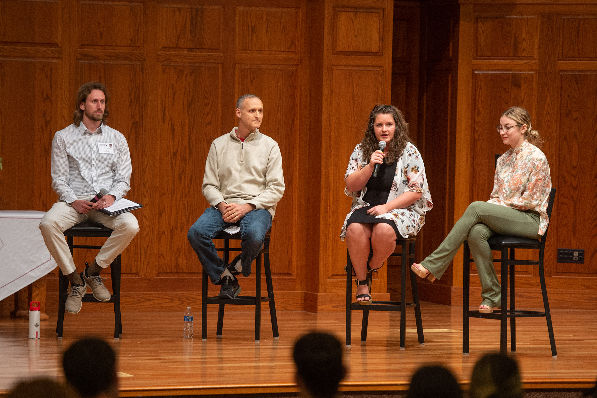 The engineering alumni panel discussion at Hesston College Homecoming 2022