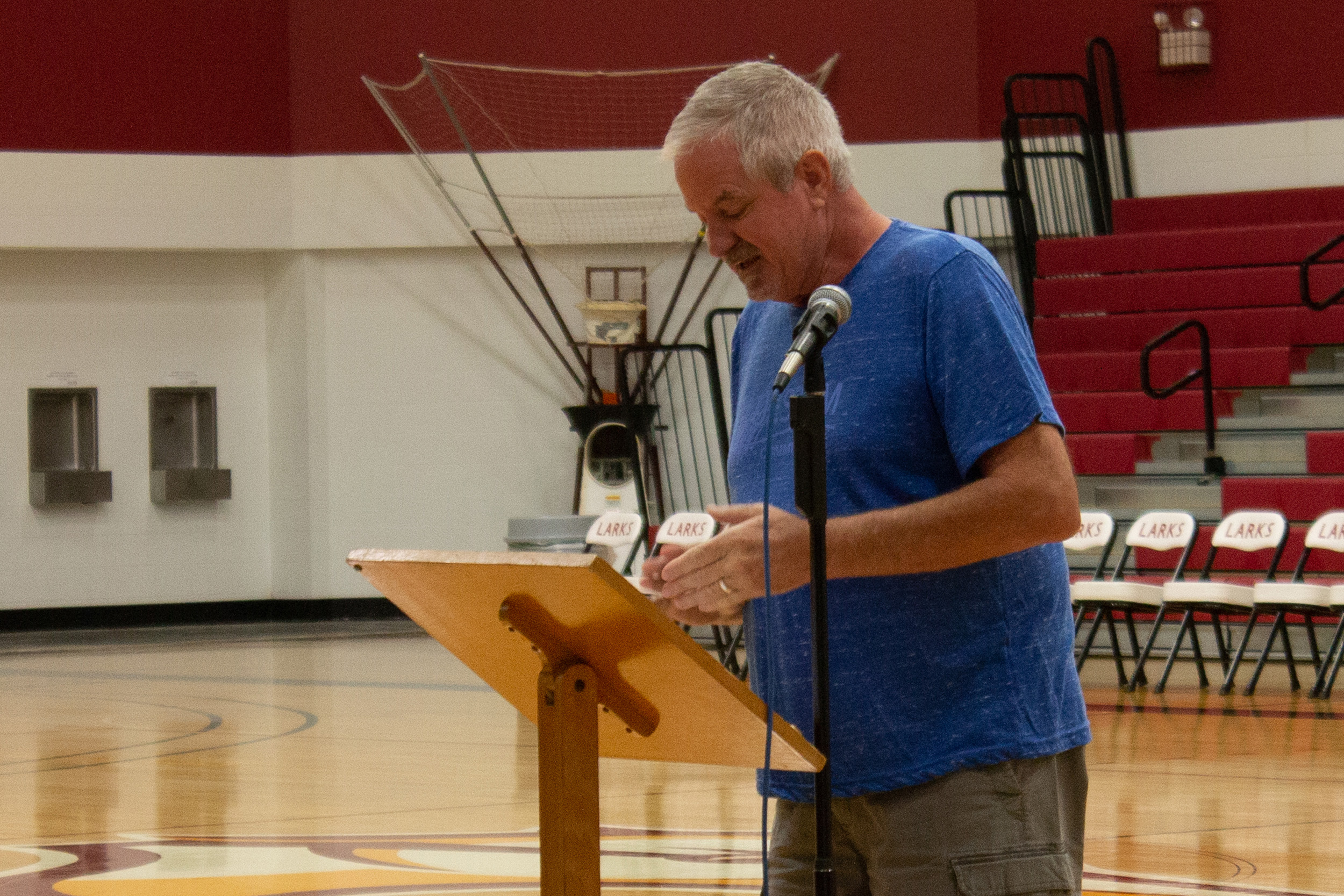 Joel Kauffman at the athletics affinity reunion at Hesston College Homecoming 2022