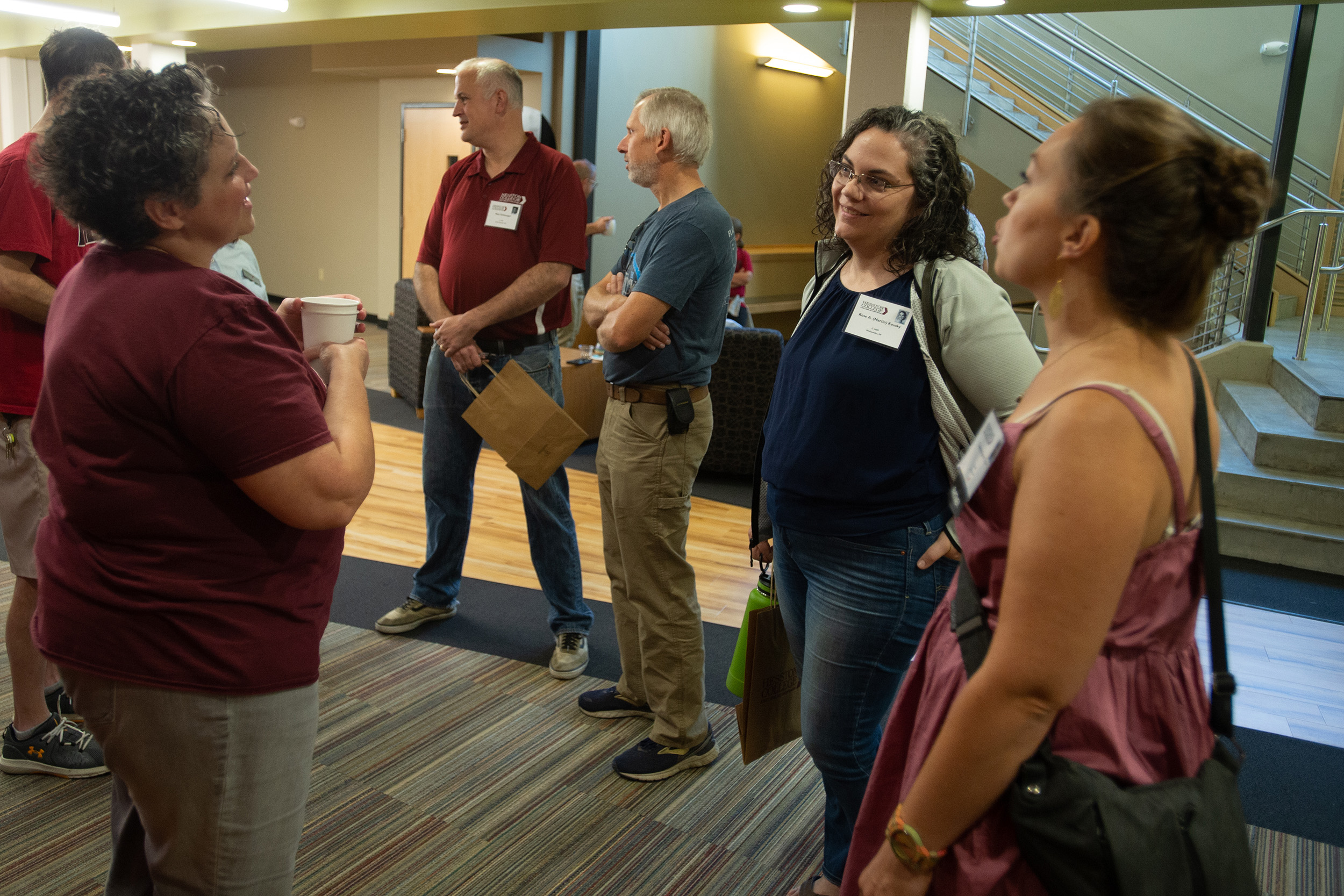 alumni visit at the performing arts affinity reunion at Hesston College Homecoming 2022