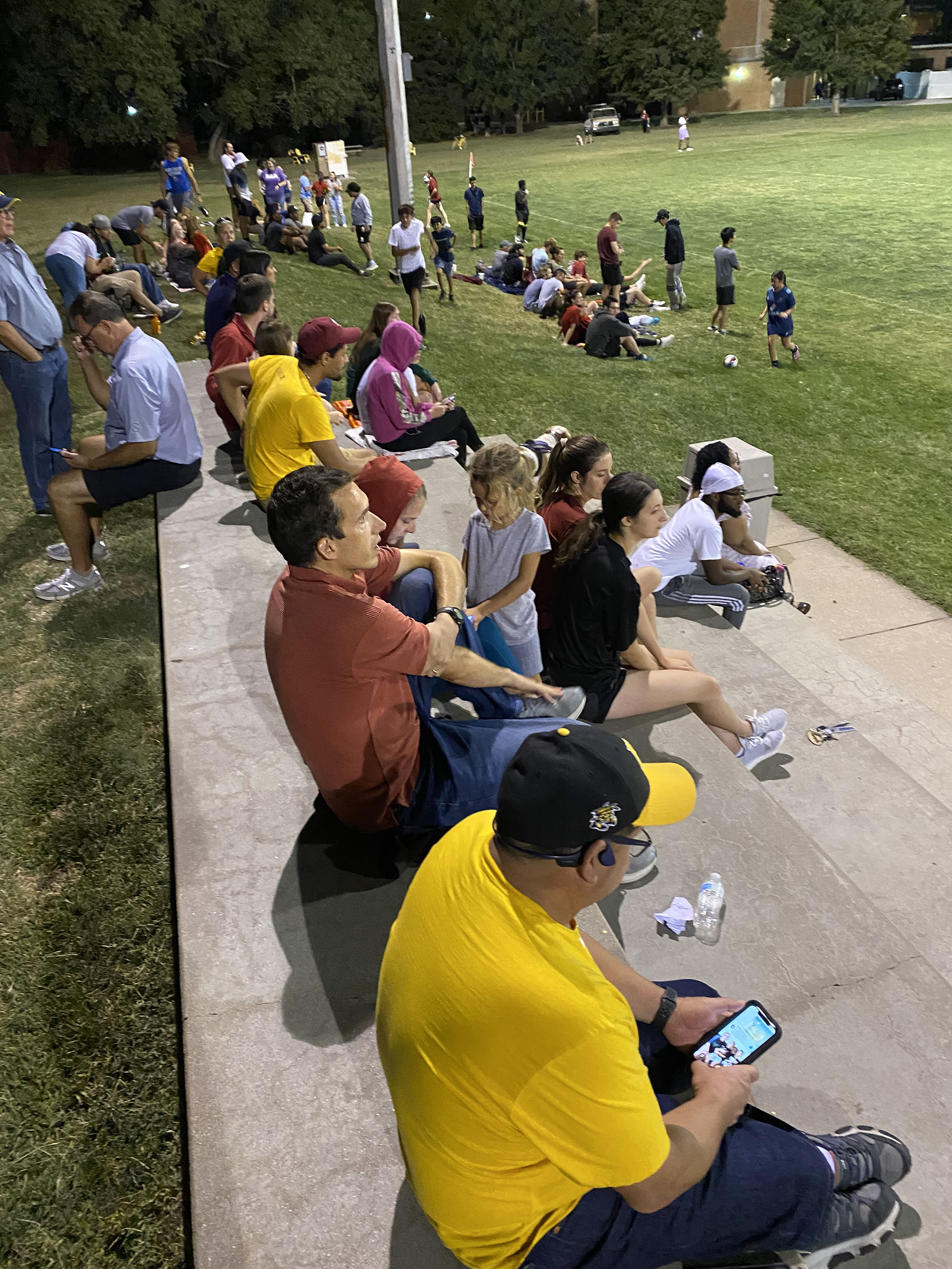 alumni at the soccer match, Homecoming 2022