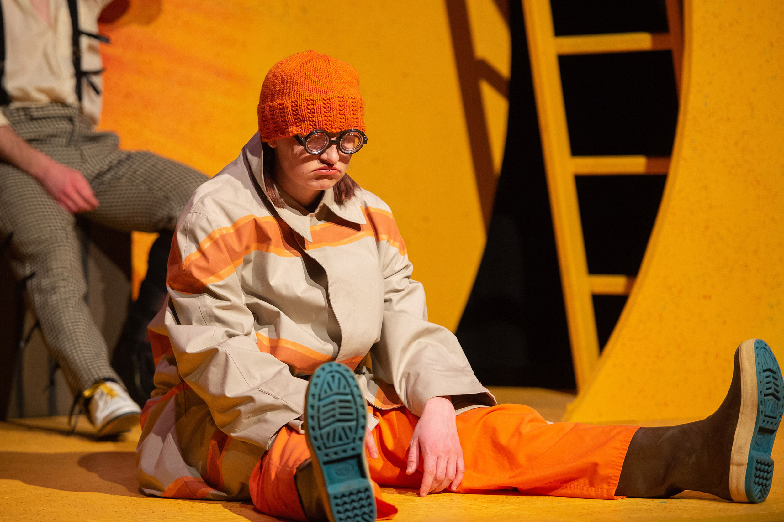 Production photo from Hesston College performance of James and the Giant Peach, spring 2022