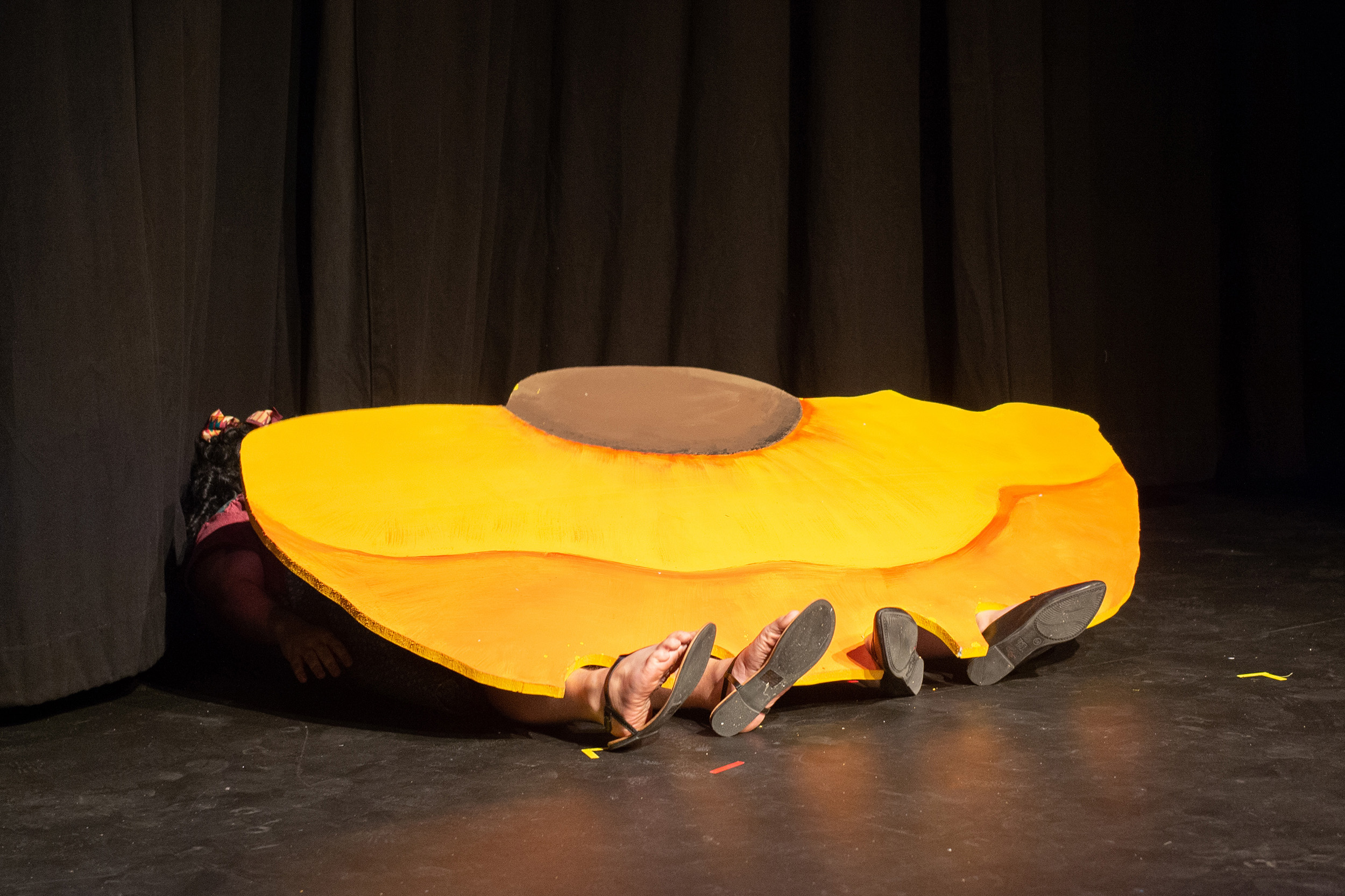 Production photo from Hesston College performance of James and the Giant Peach, spring 2022