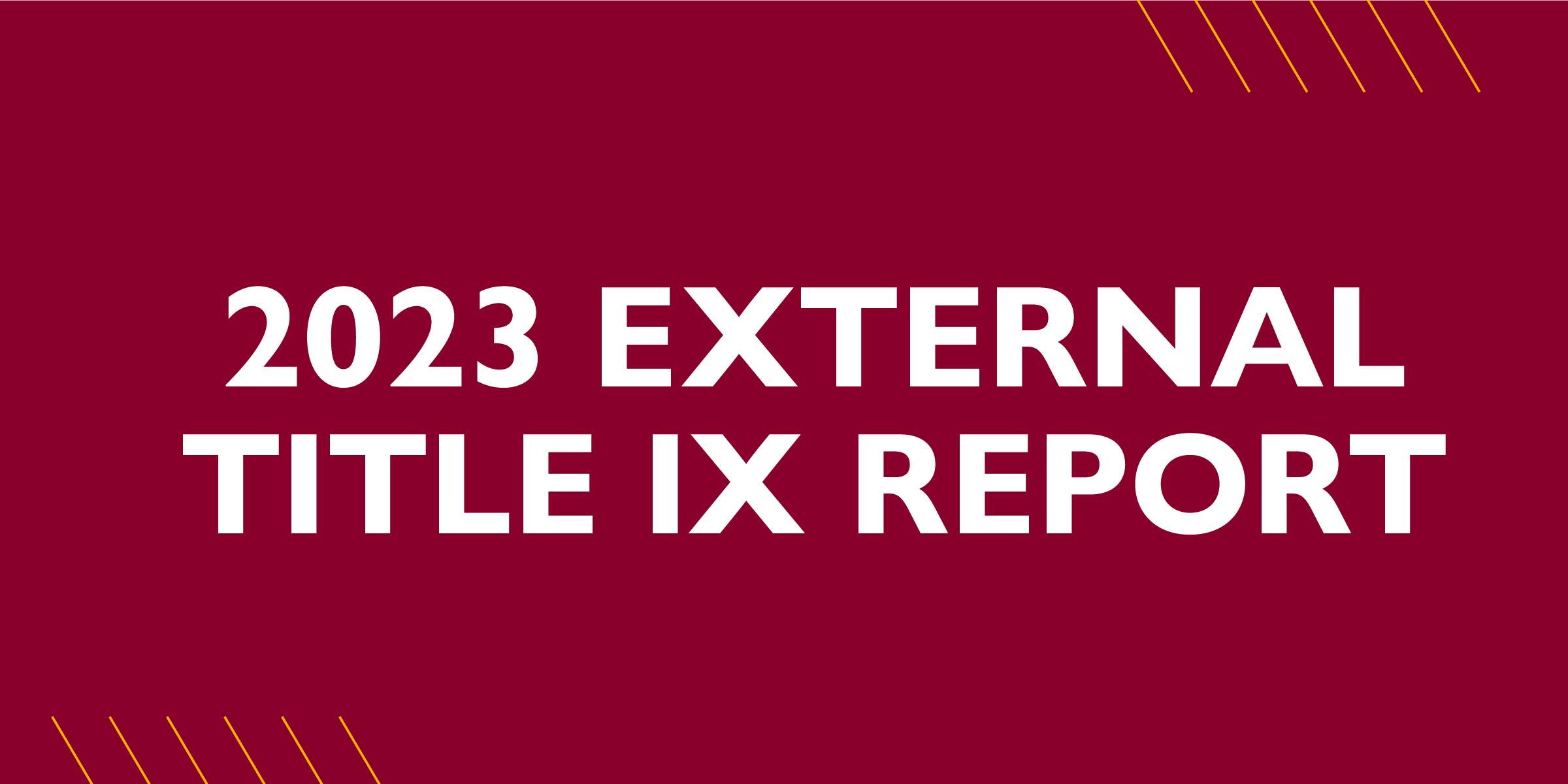 2023 External Title IX Report