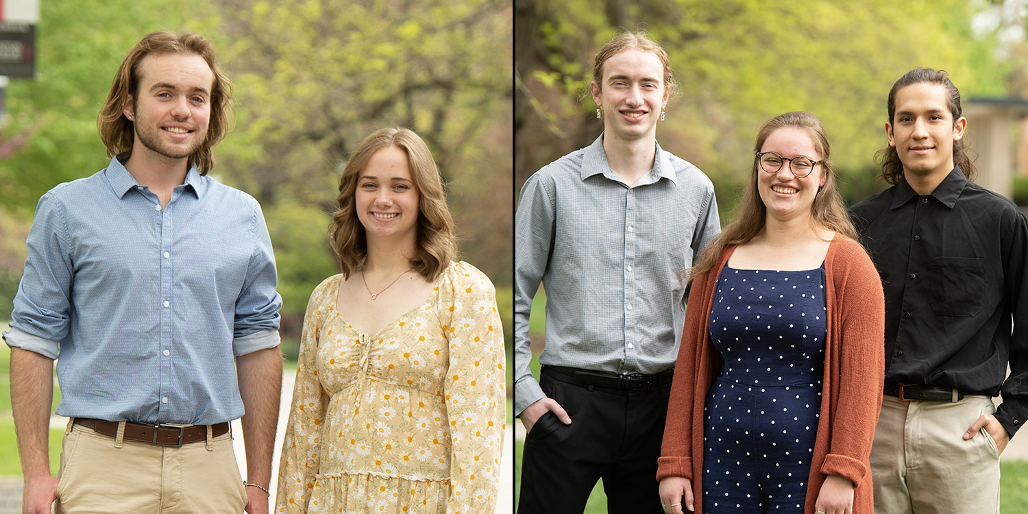 Luke Huyard and Sadie Oesch, Jesse Kanagy, Ginny Miller and Abraham Cadillo Quispe