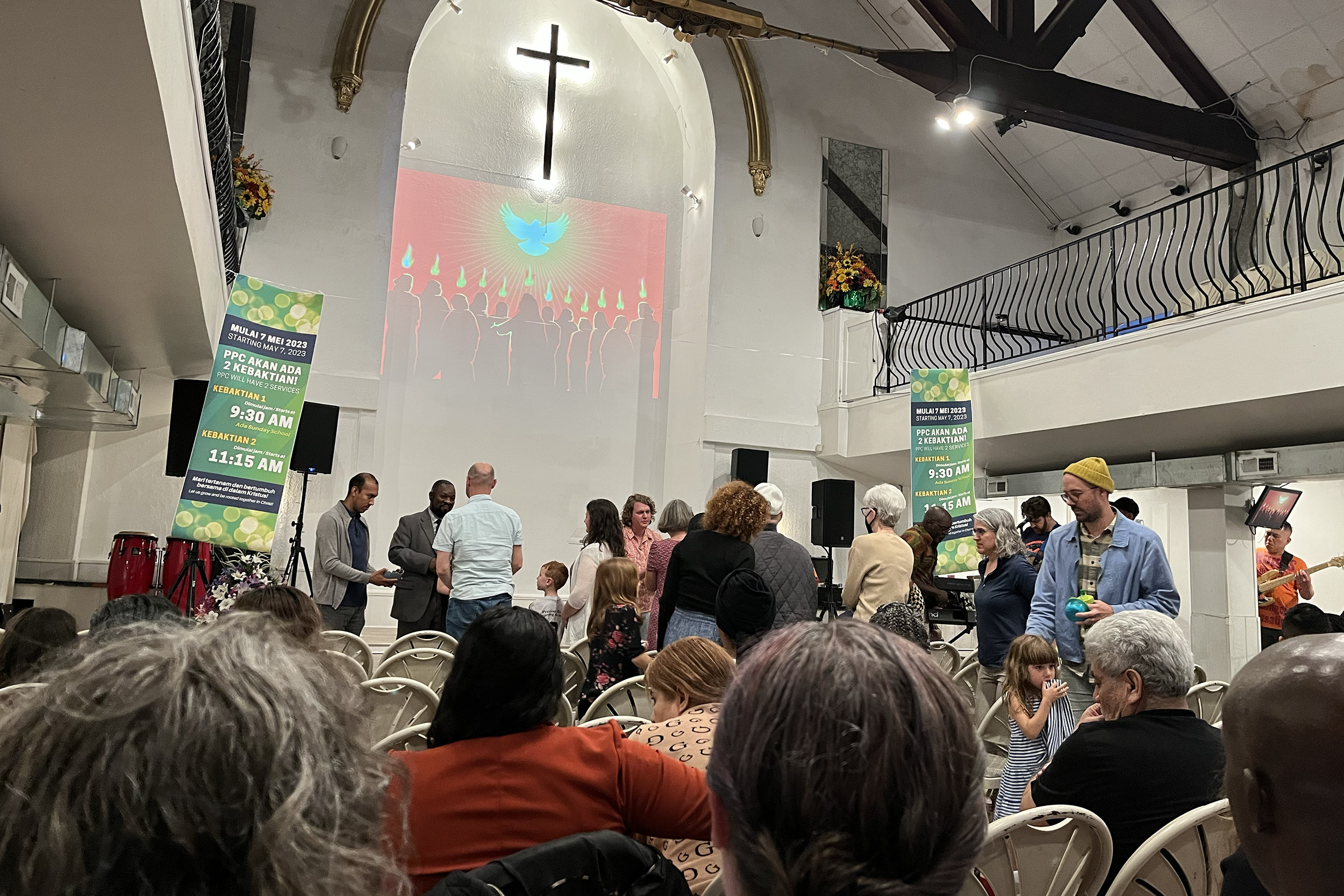 Photo - Communion at the Philadelphia Praise Center.