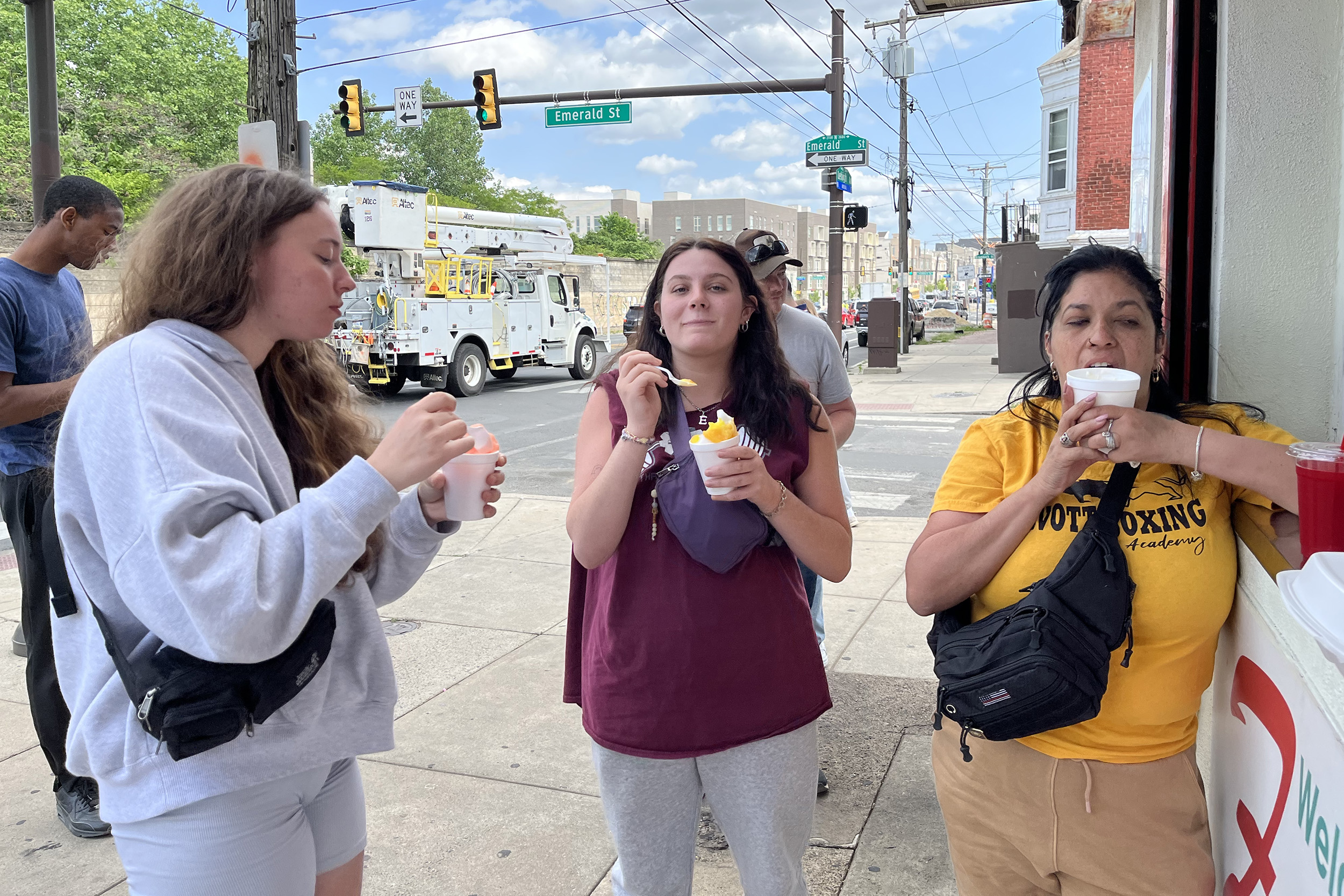 photo - eating Italian ice