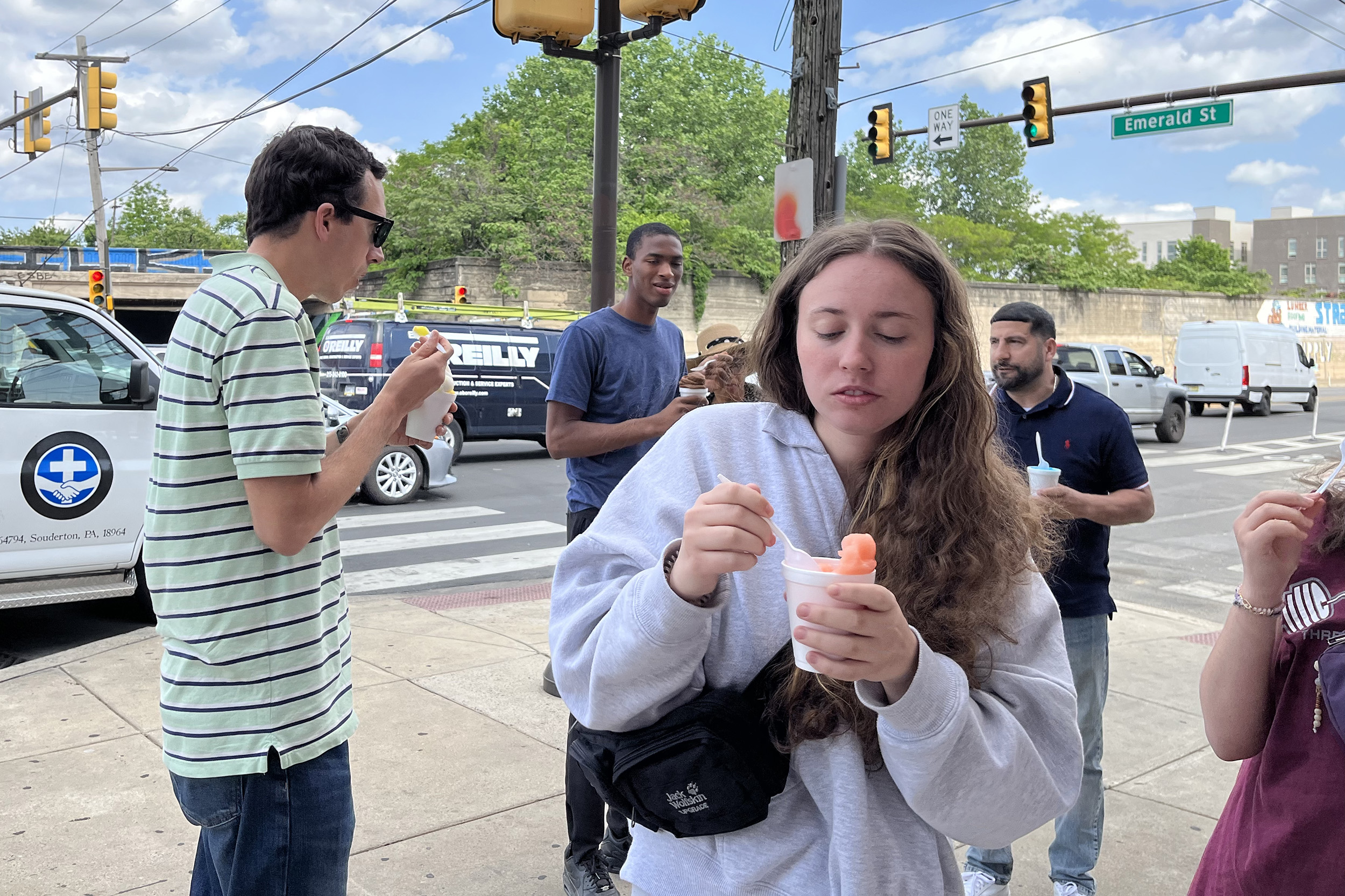 photo - eating Italian ice