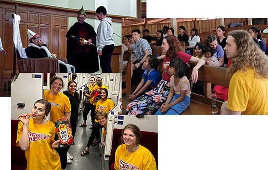 The Anabaptist game at Know Jesus 2023, photos of business students on the Thailand trip