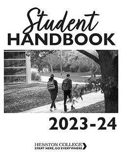 2023-24 Hesston College Student Handbook cover