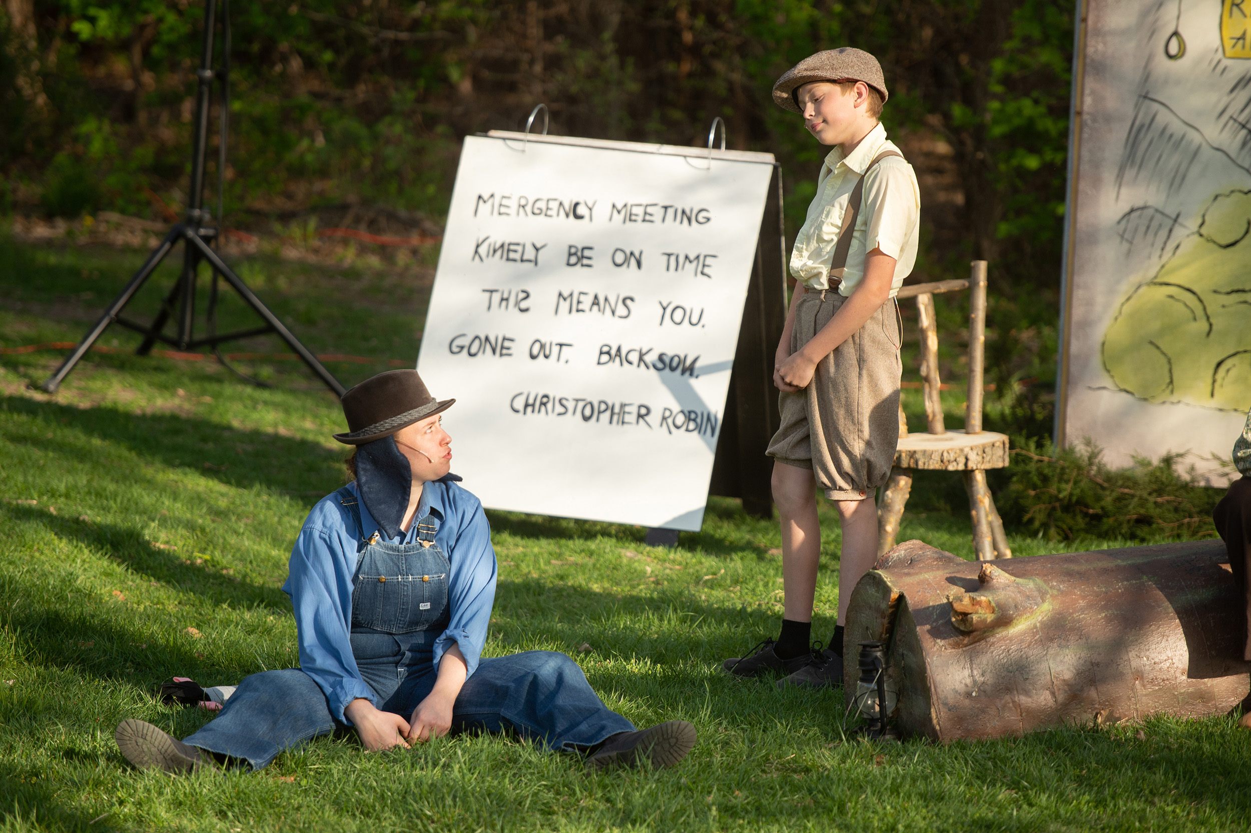 production photo - The House at Pooh Corner, Hesston College Theatre, spring 2022