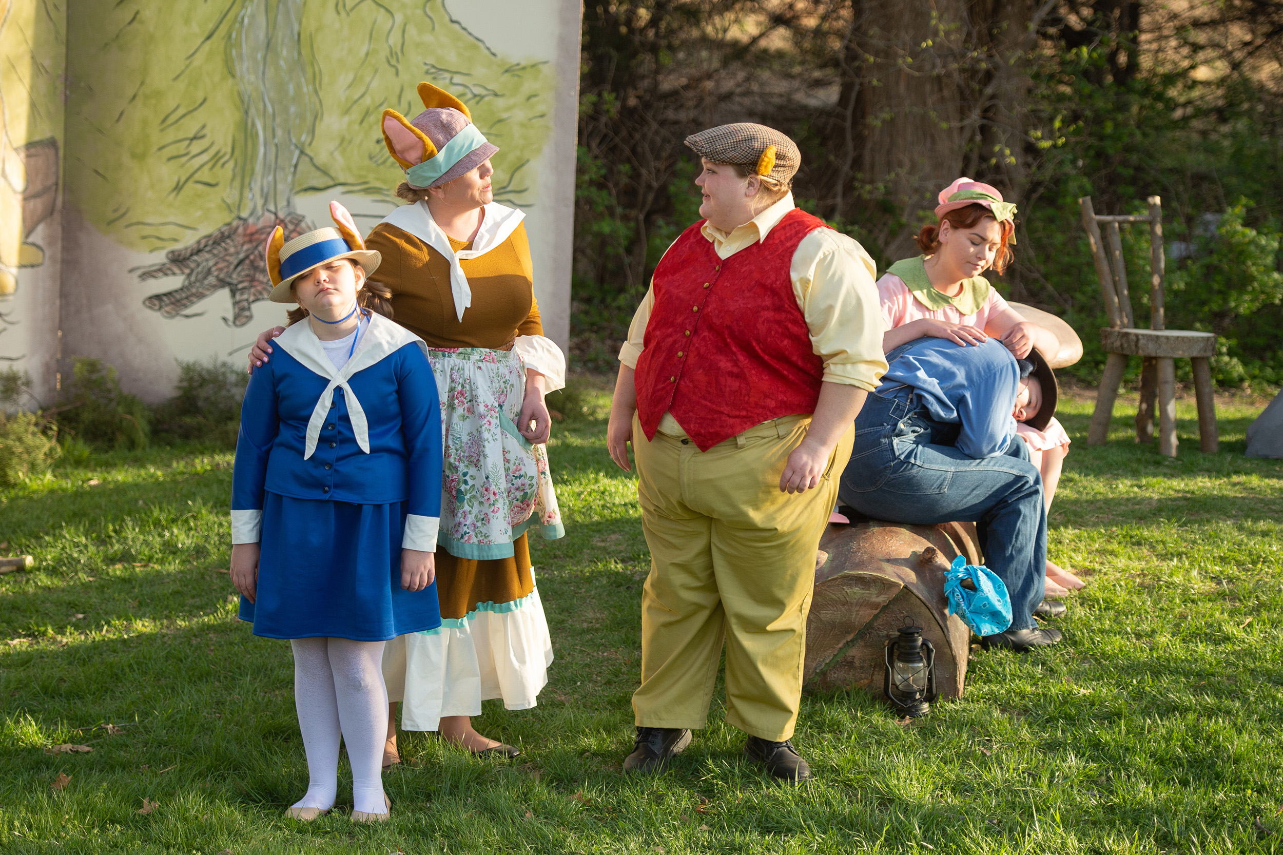 production photo - The House at Pooh Corner, Hesston College Theatre, spring 2022