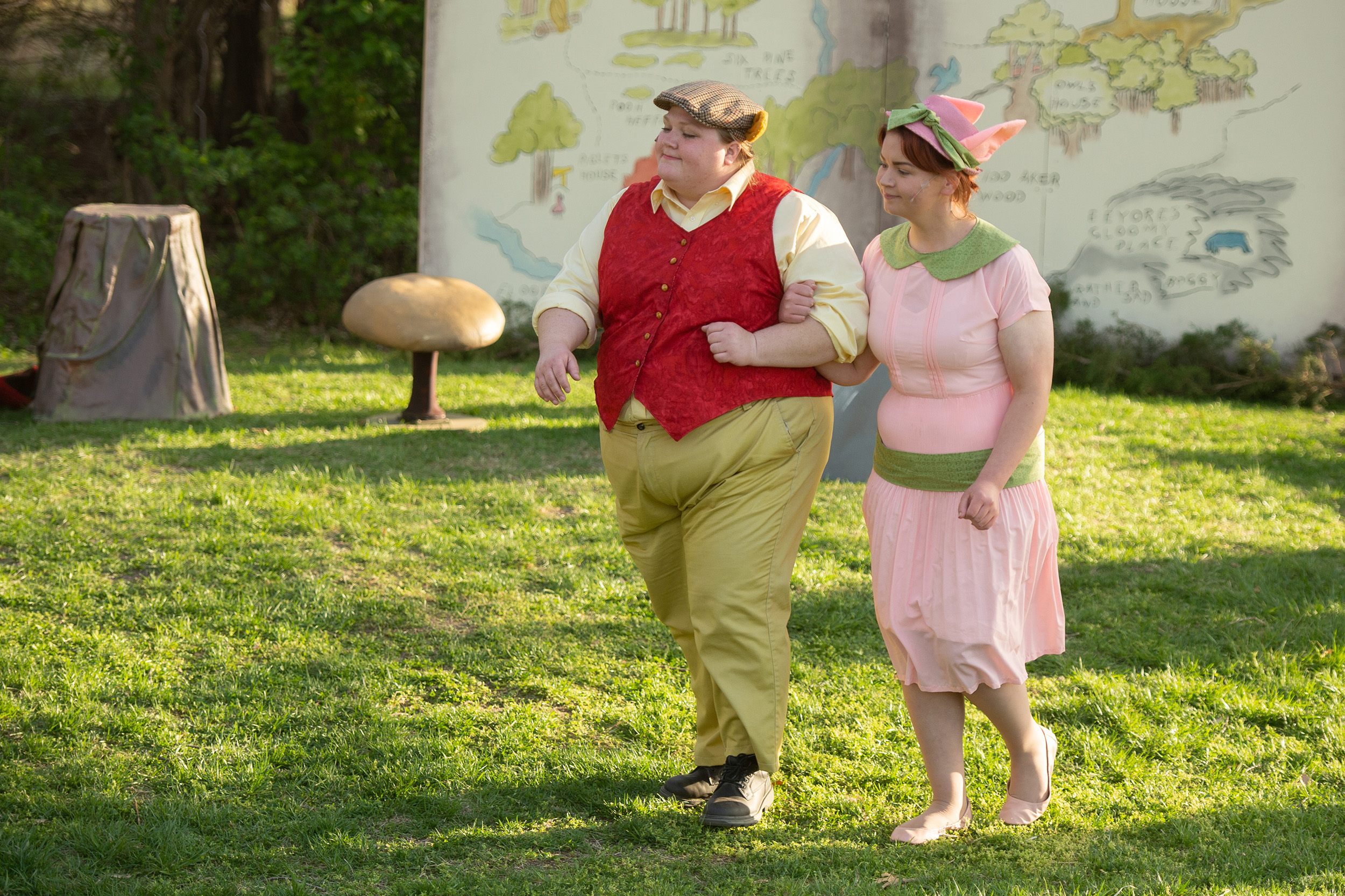 production photo - The House at Pooh Corner, Hesston College Theatre, spring 2022