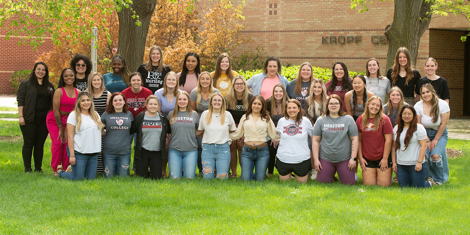 Hesston College School of Nursing class of 2023 group photo