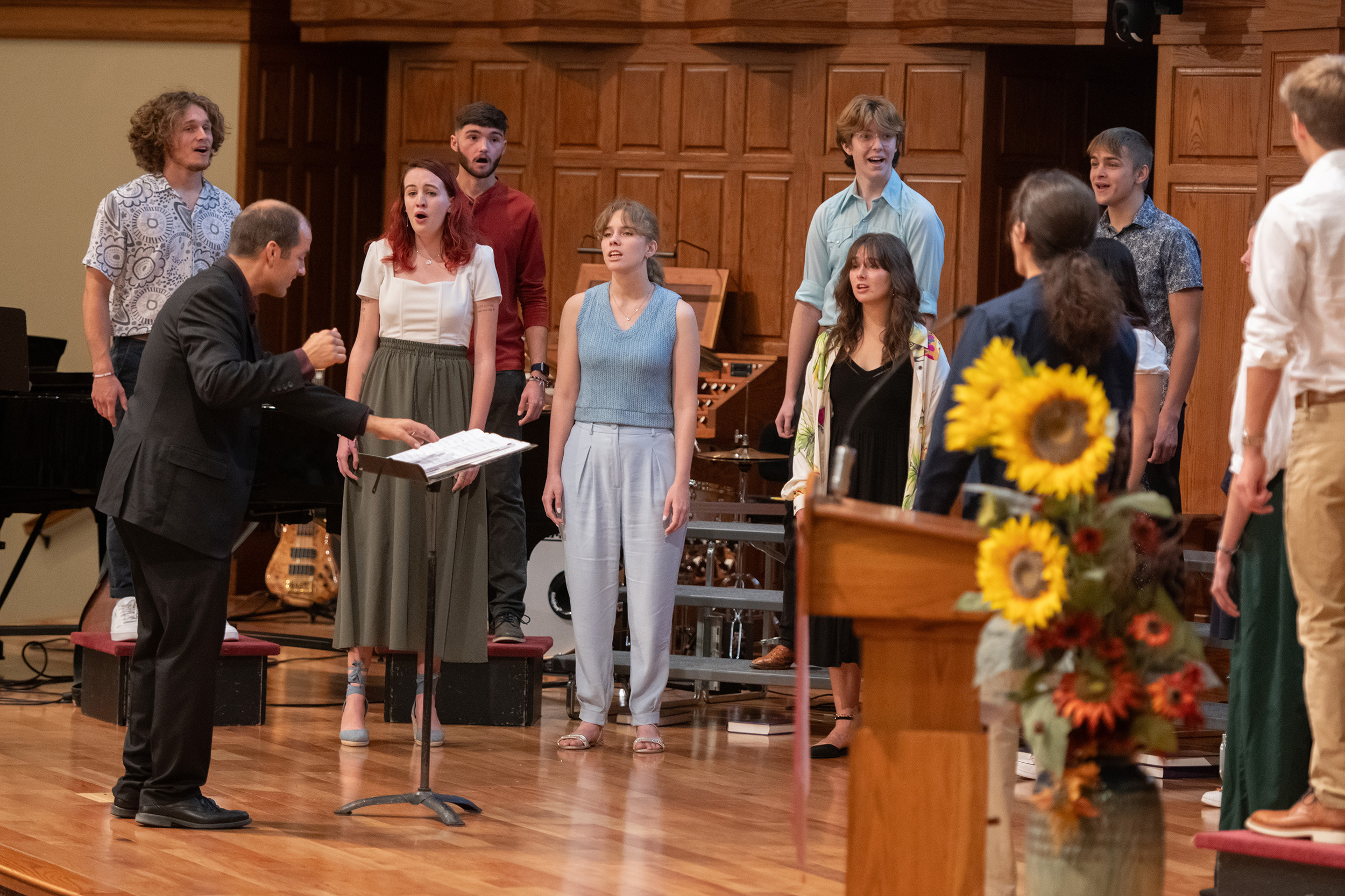 photo - Hesston College Homecoming 2023 - Bel Canto and alumni choir concert - Bel Canto Singers