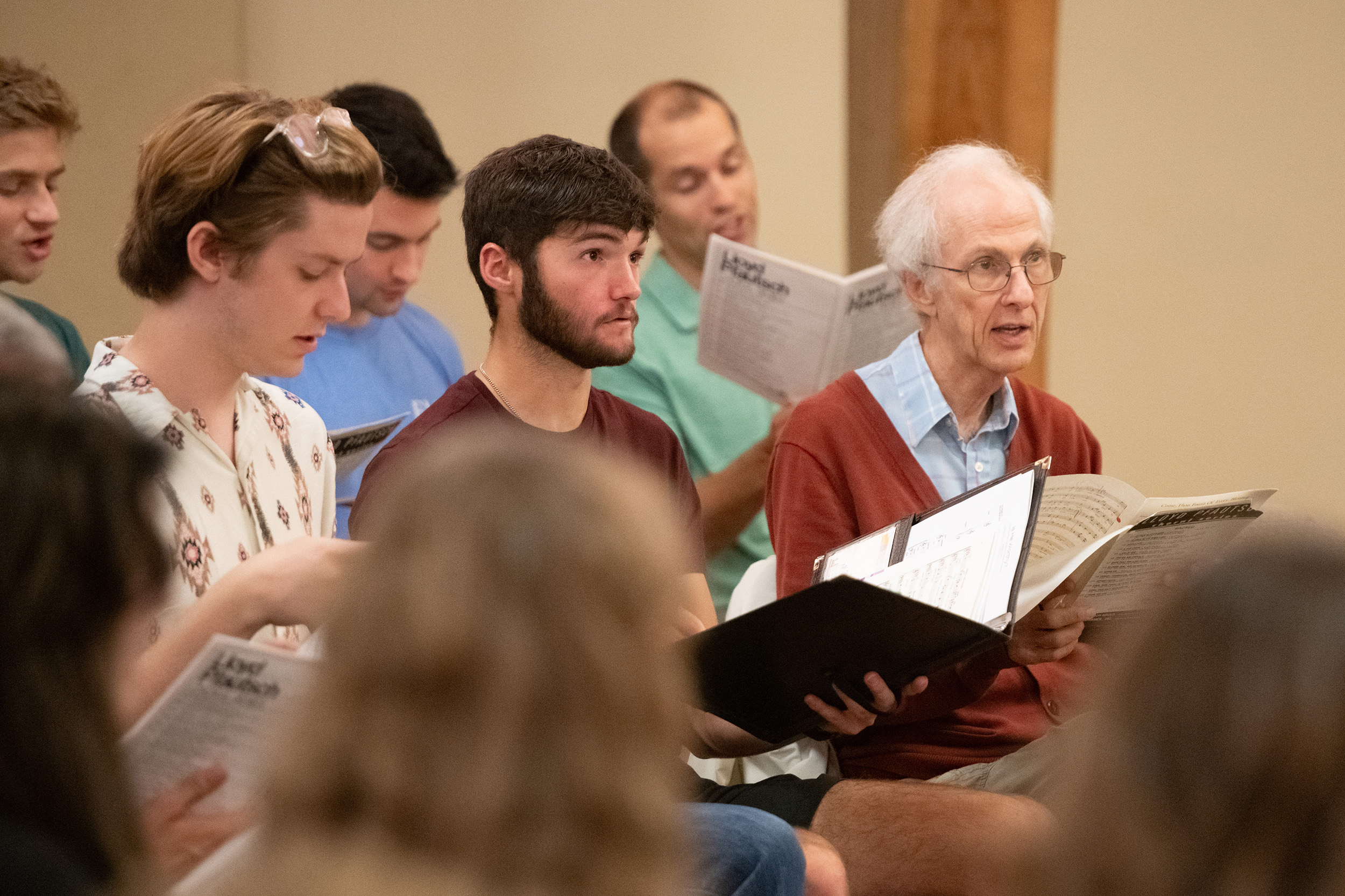 photo - Hesston College Homecoming 2023 - Bel Canto and alumni choir rehearsal