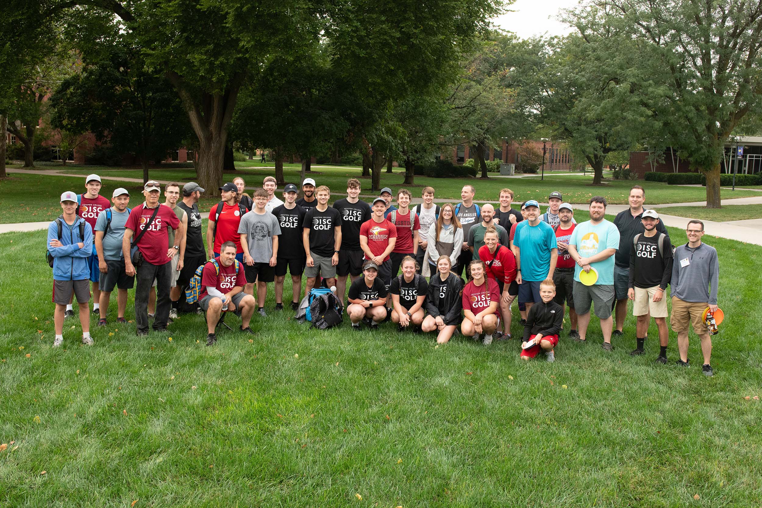 photo - Hesston College Homecoming 2023 - Disc Golf Tournament participants