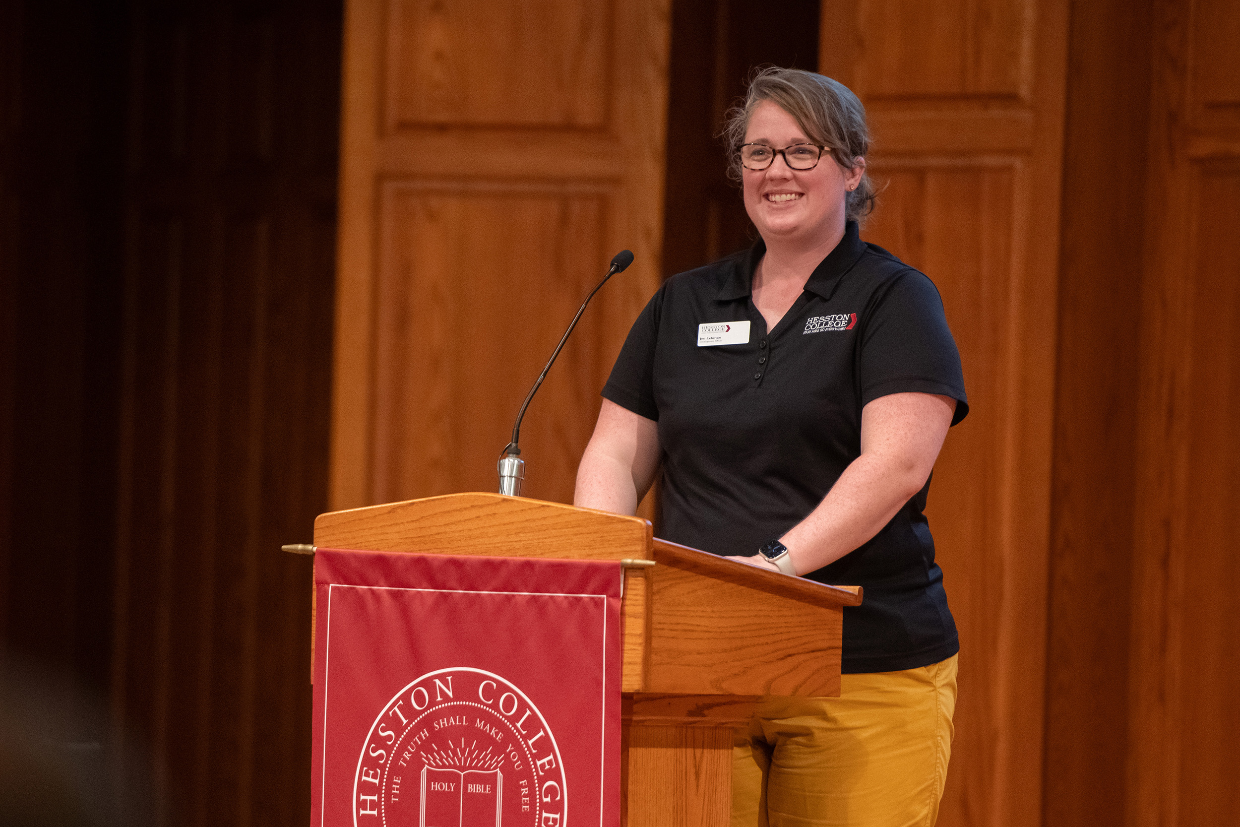 photo - Hesston College Homecoming 2023 - Partner Lunch - Alumni Relations Coordinator Jen Lehman