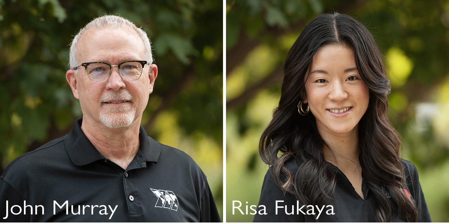 photo - John Murray and Risa Fukaya, Hesston College international admissions