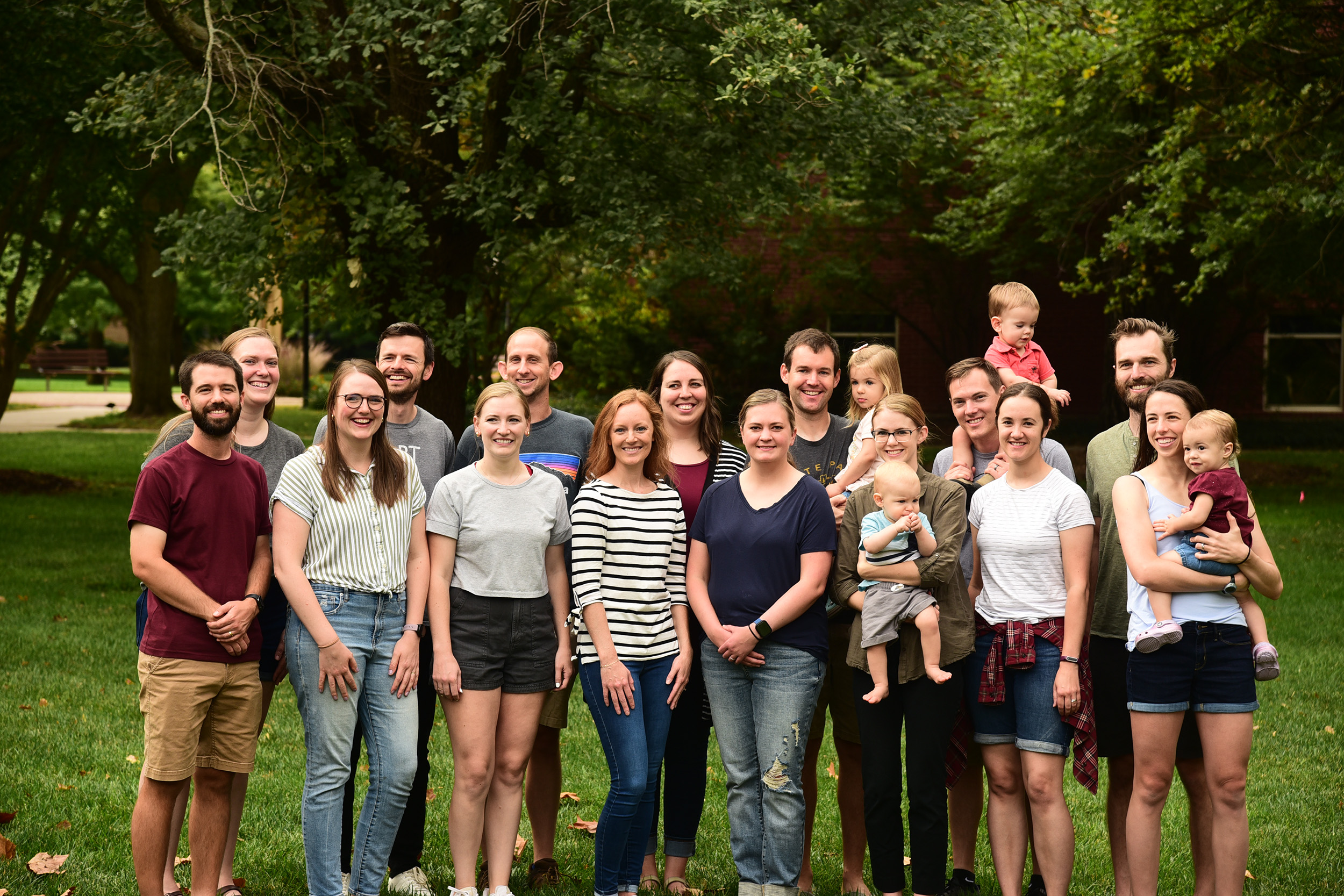 Homecoming 2023 reunion class photo - College 2013 with spouses