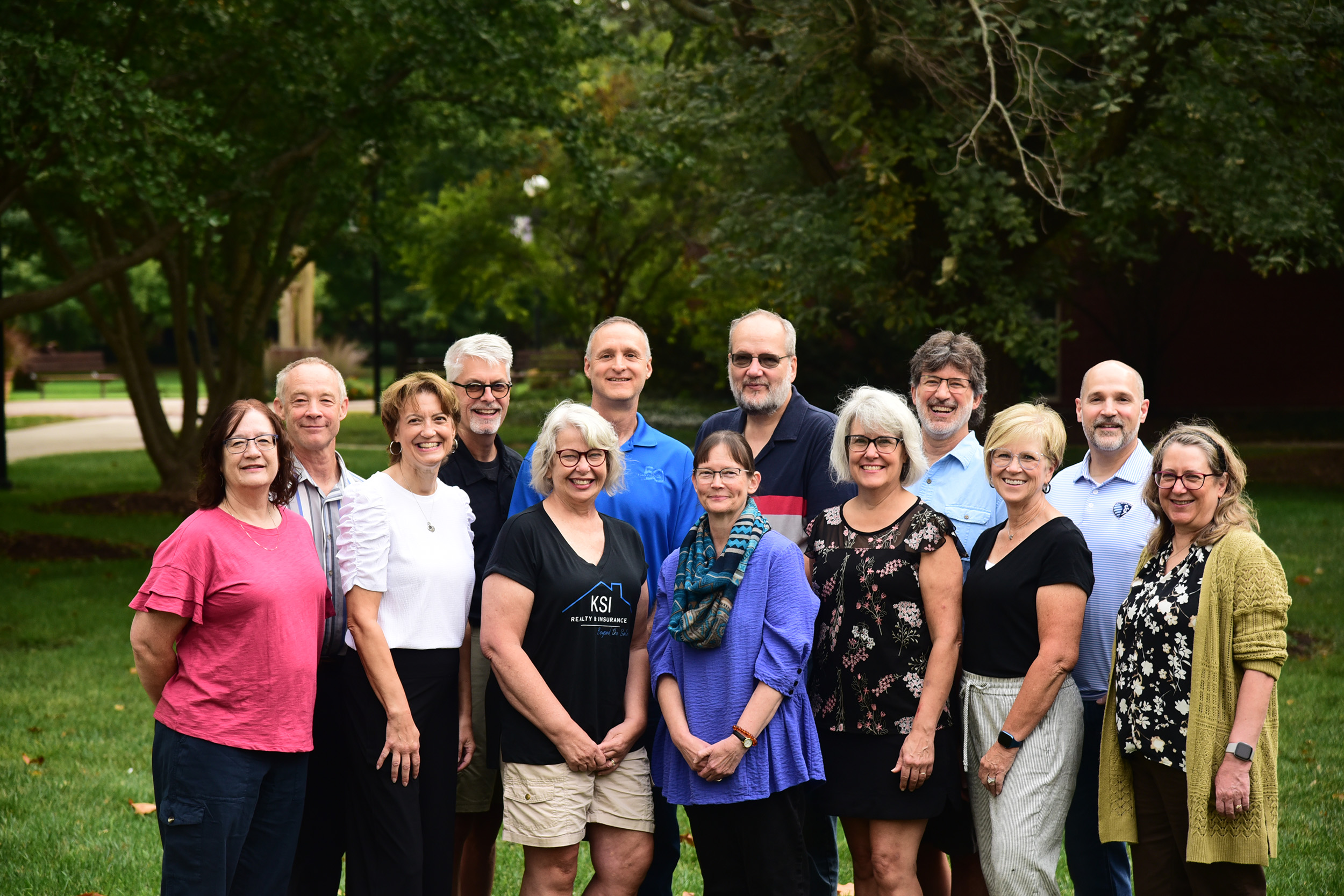 Homecoming 2023 reunion class photo - College 1983 with spouses