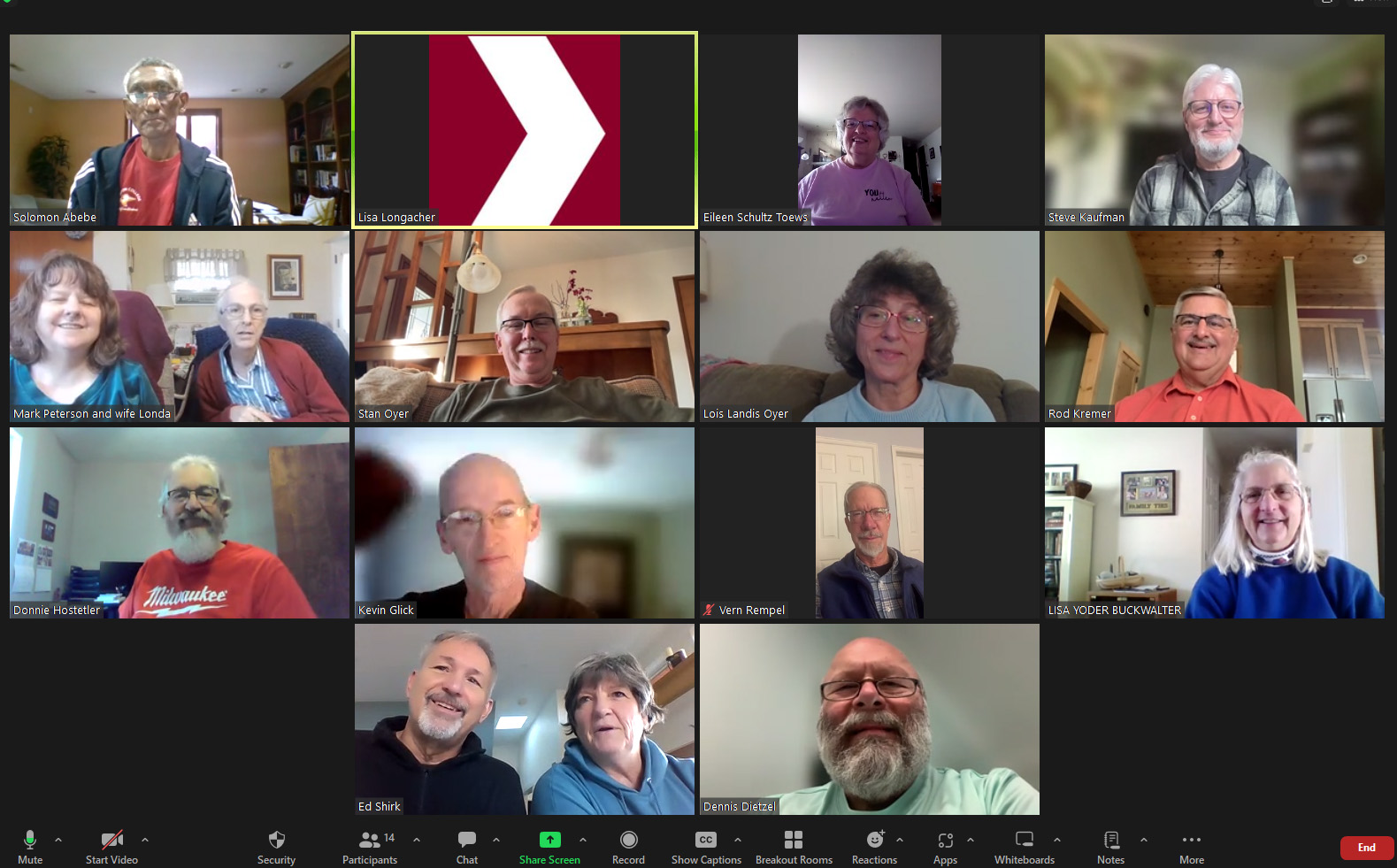 virtual reunion class photo - College 1978
