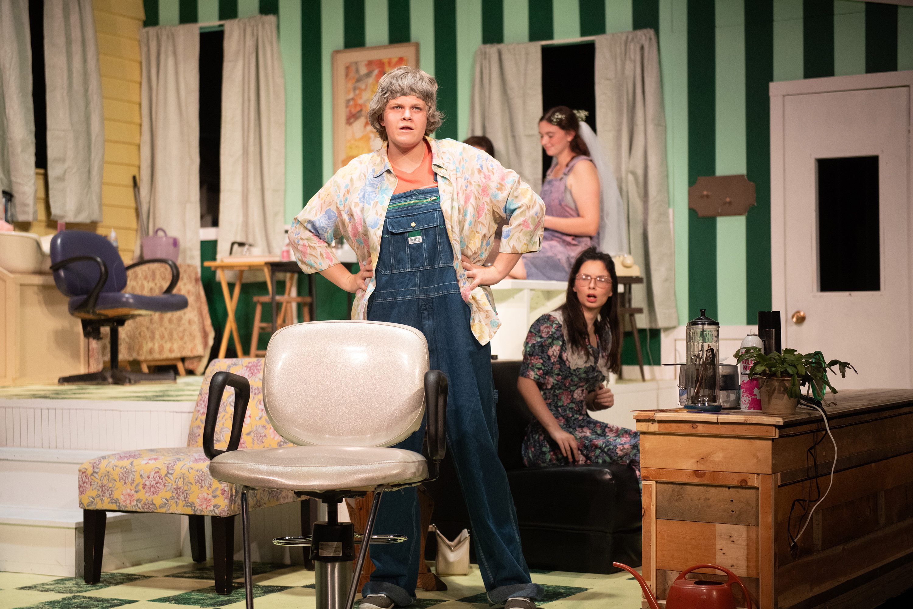 production photo from Hesston College Theatre fall 2023 show "Steel Magnolias"