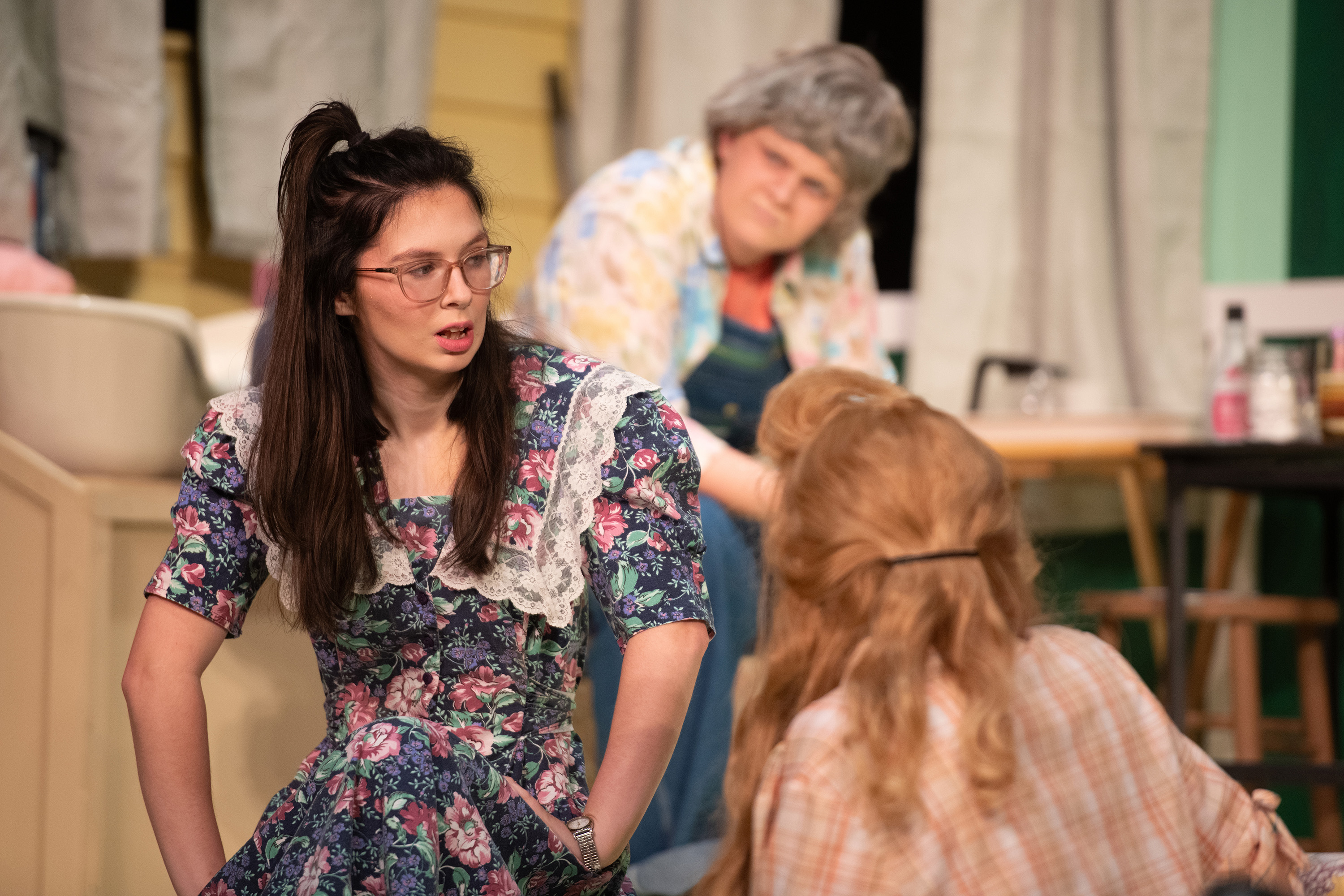 production photo from Hesston College Theatre fall 2023 show "Steel Magnolias"