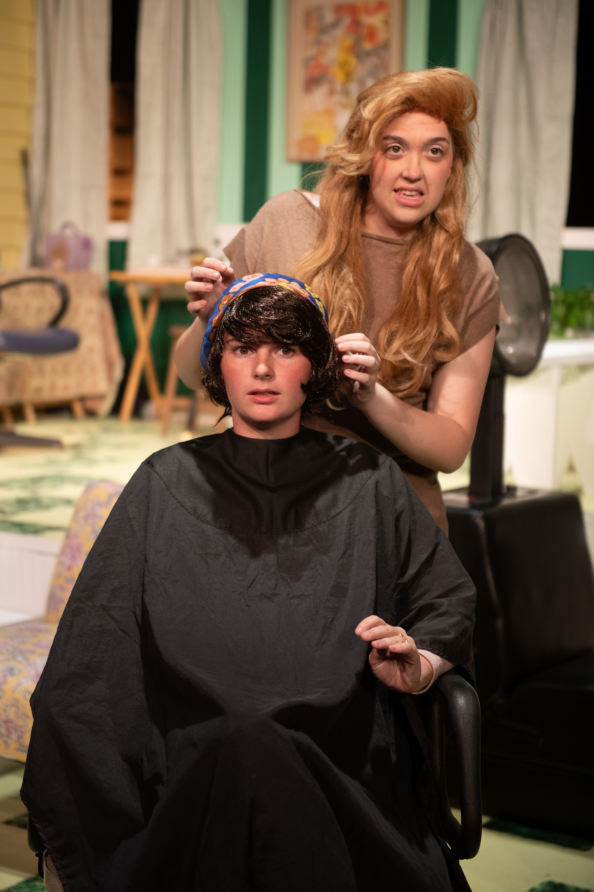 production photo from Hesston College Theatre fall 2023 show "Steel Magnolias"