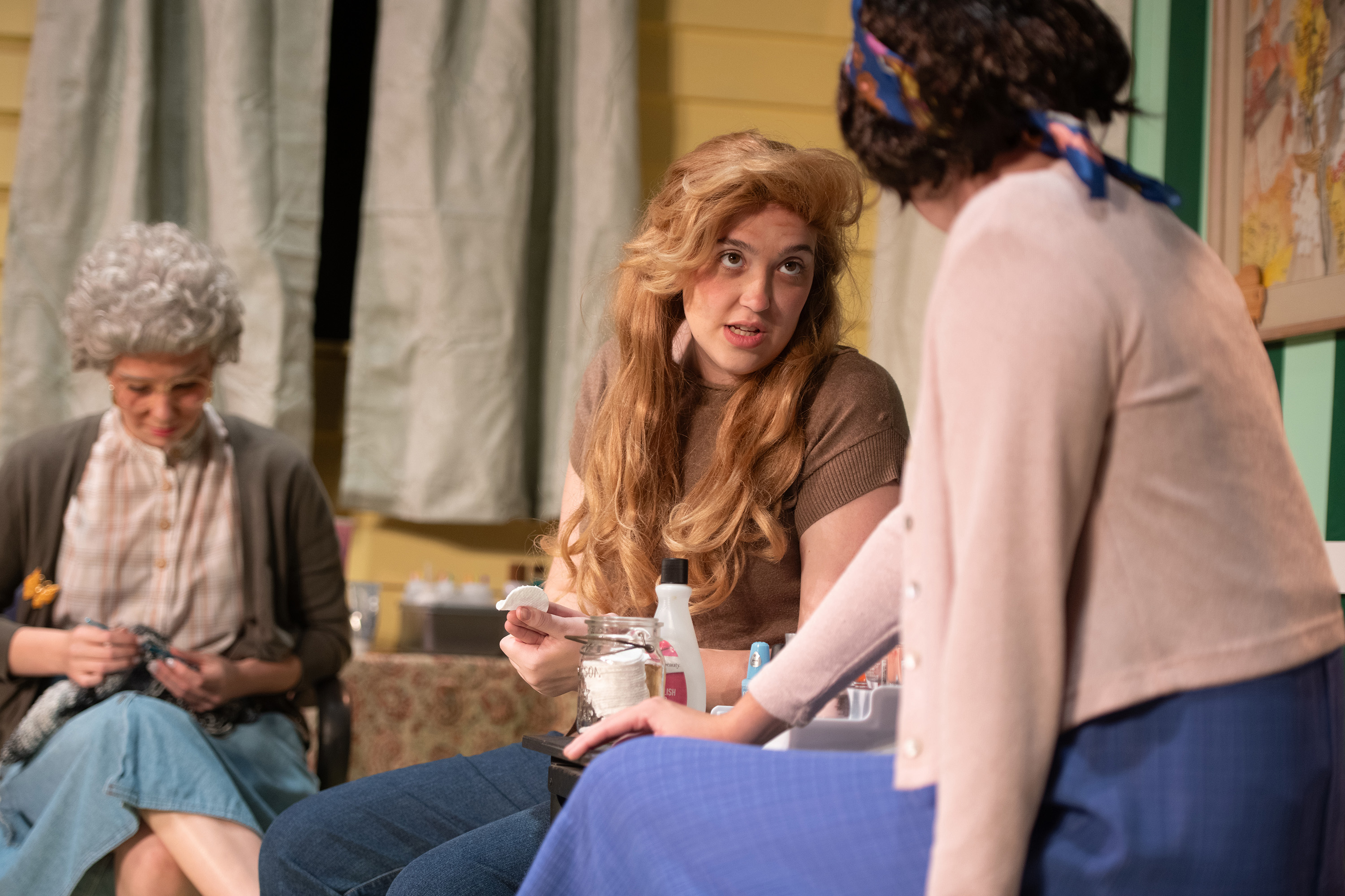 production photo from Hesston College Theatre fall 2023 show "Steel Magnolias"