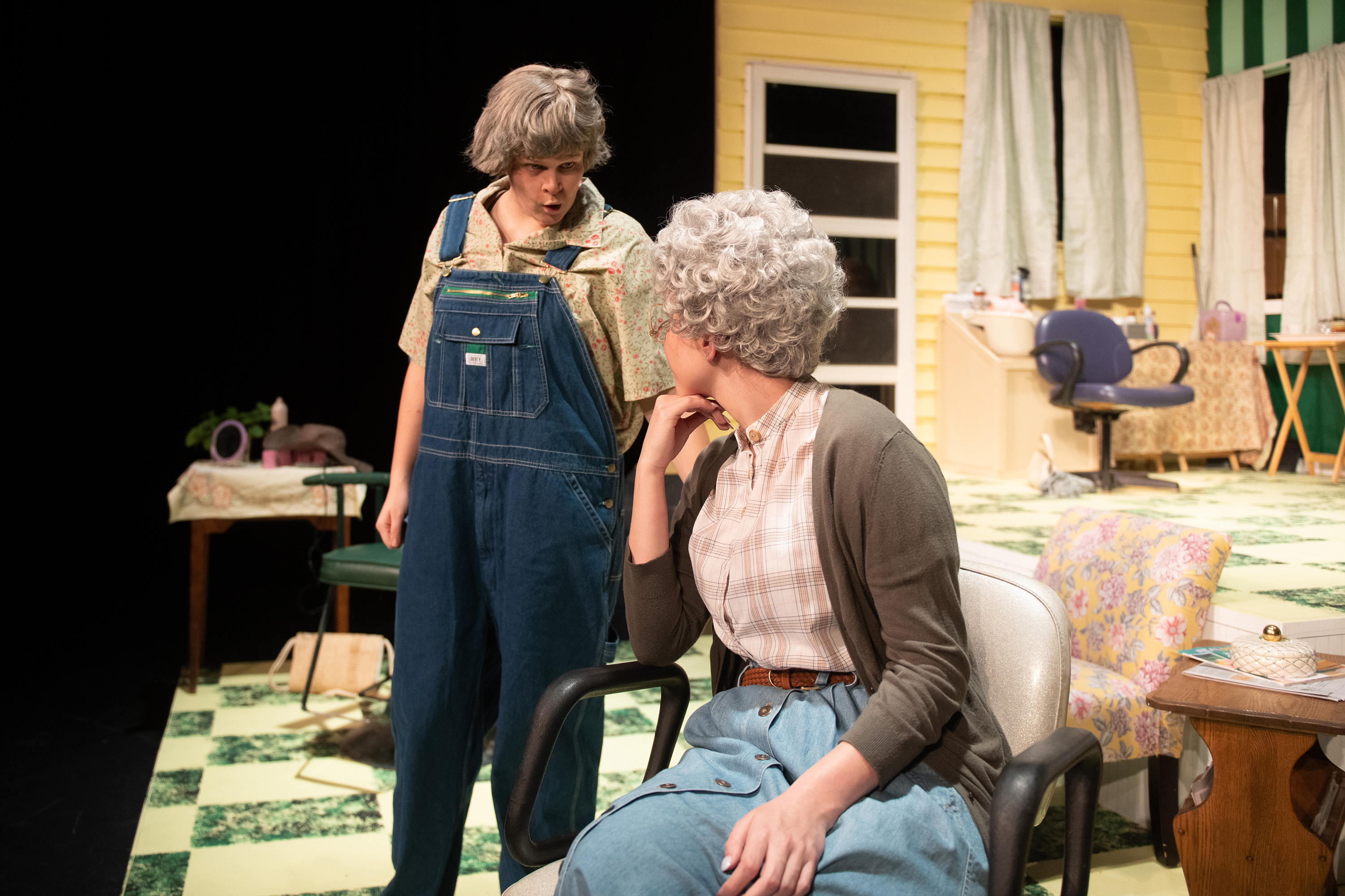 production photo from Hesston College Theatre fall 2023 show "Steel Magnolias"