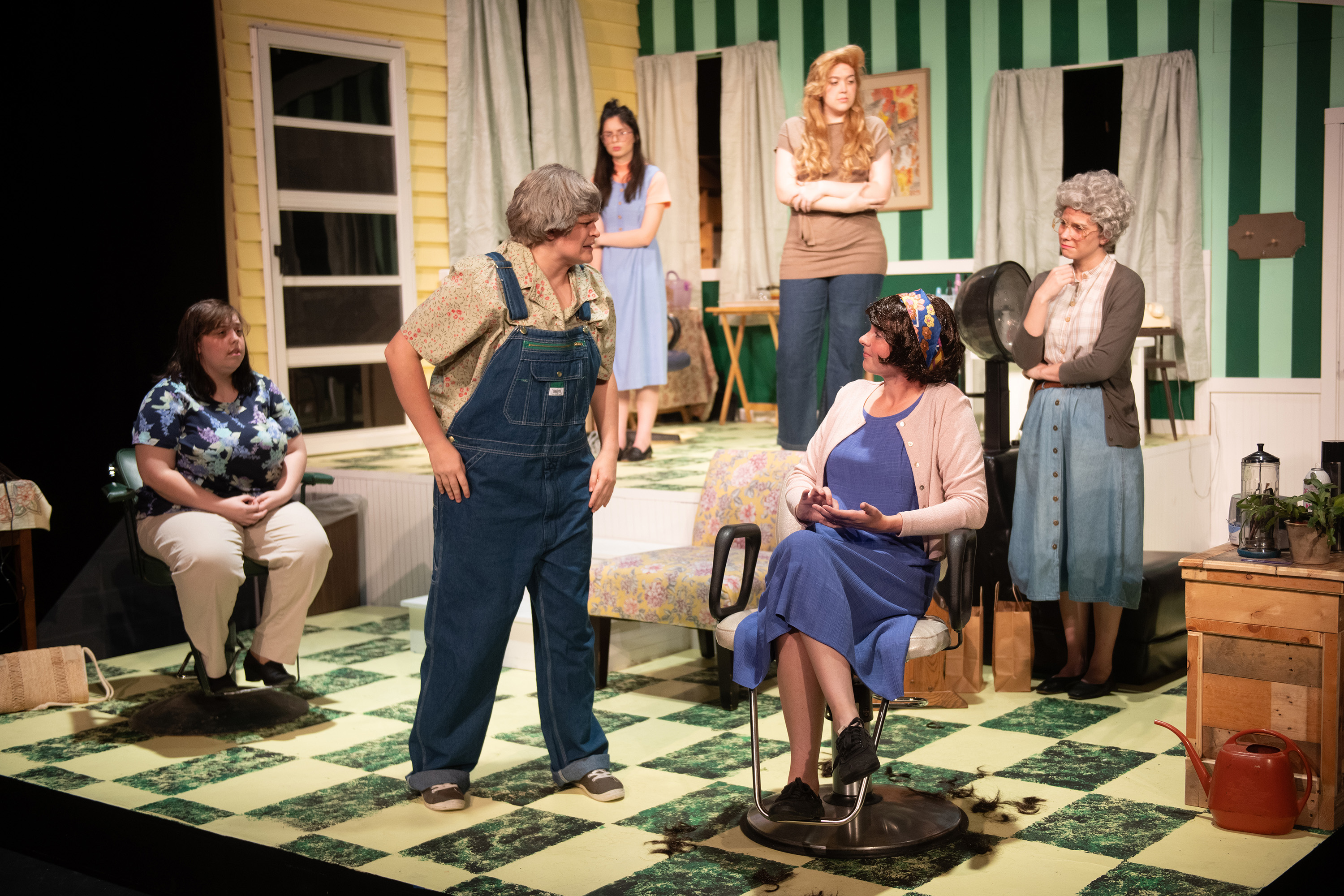 production photo from Hesston College Theatre fall 2023 show "Steel Magnolias"