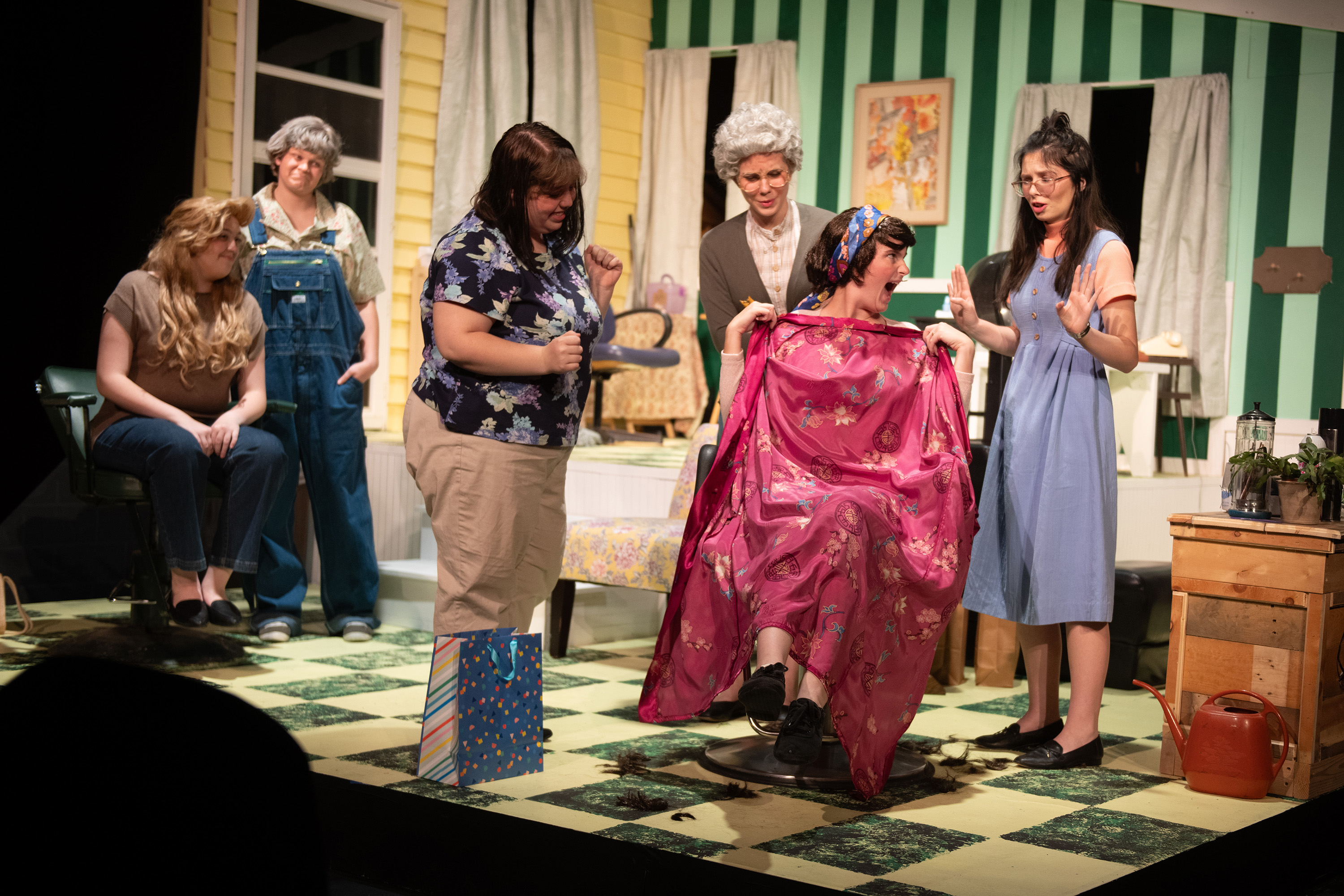 production photo from Hesston College Theatre fall 2023 show "Steel Magnolias"