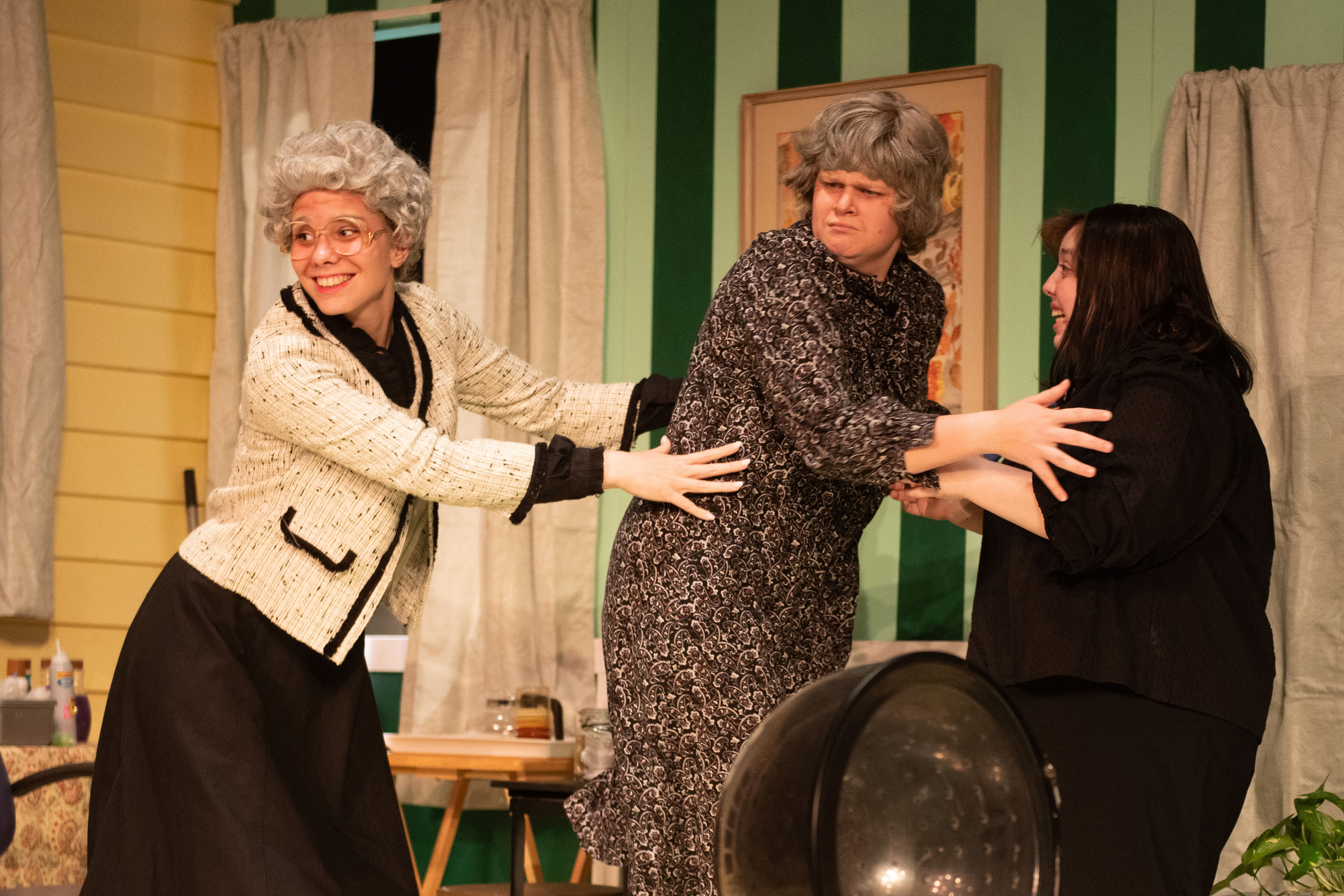 production photo from Hesston College Theatre fall 2023 show "Steel Magnolias"