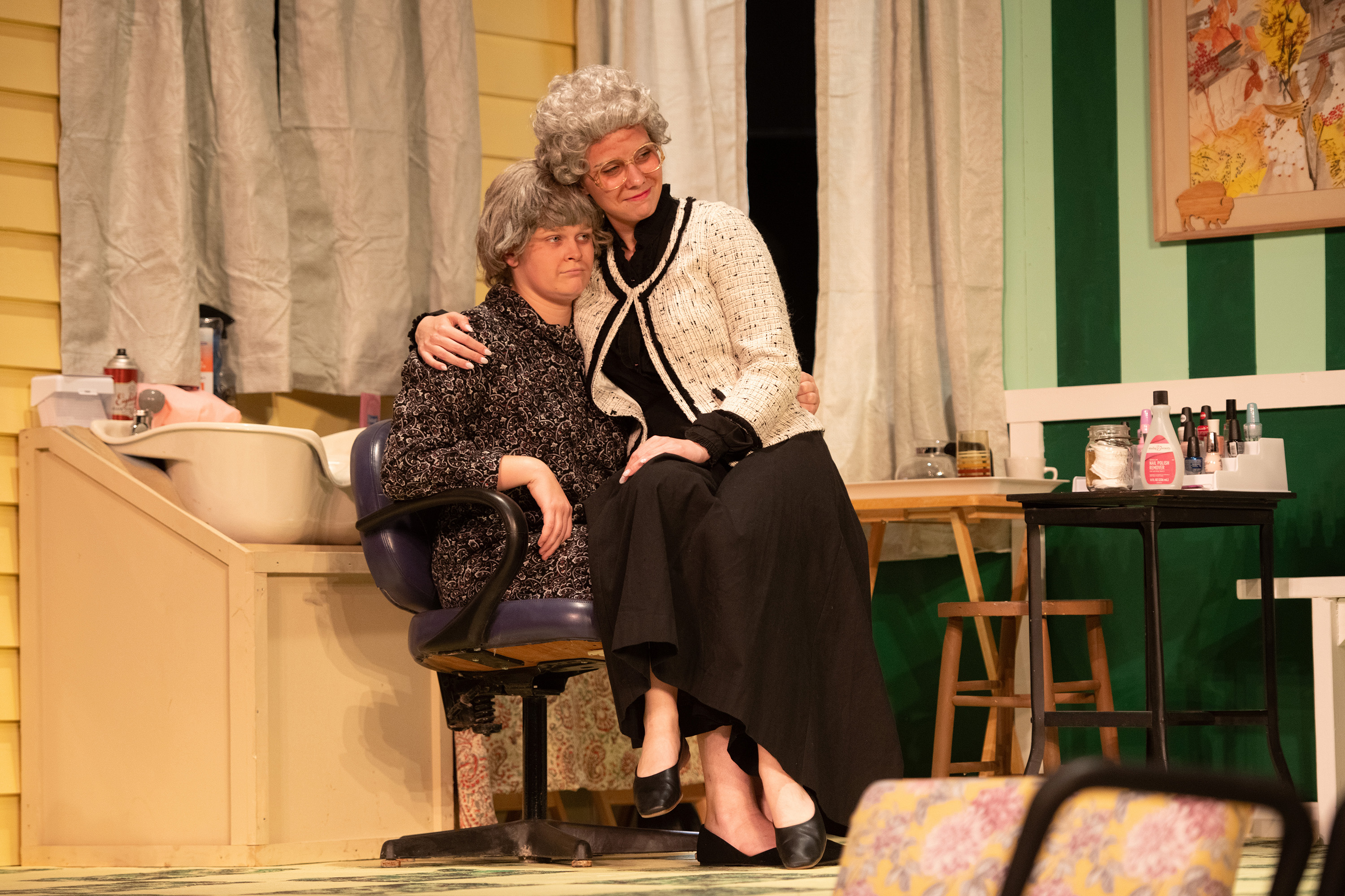 production photo from Hesston College Theatre fall 2023 show "Steel Magnolias"