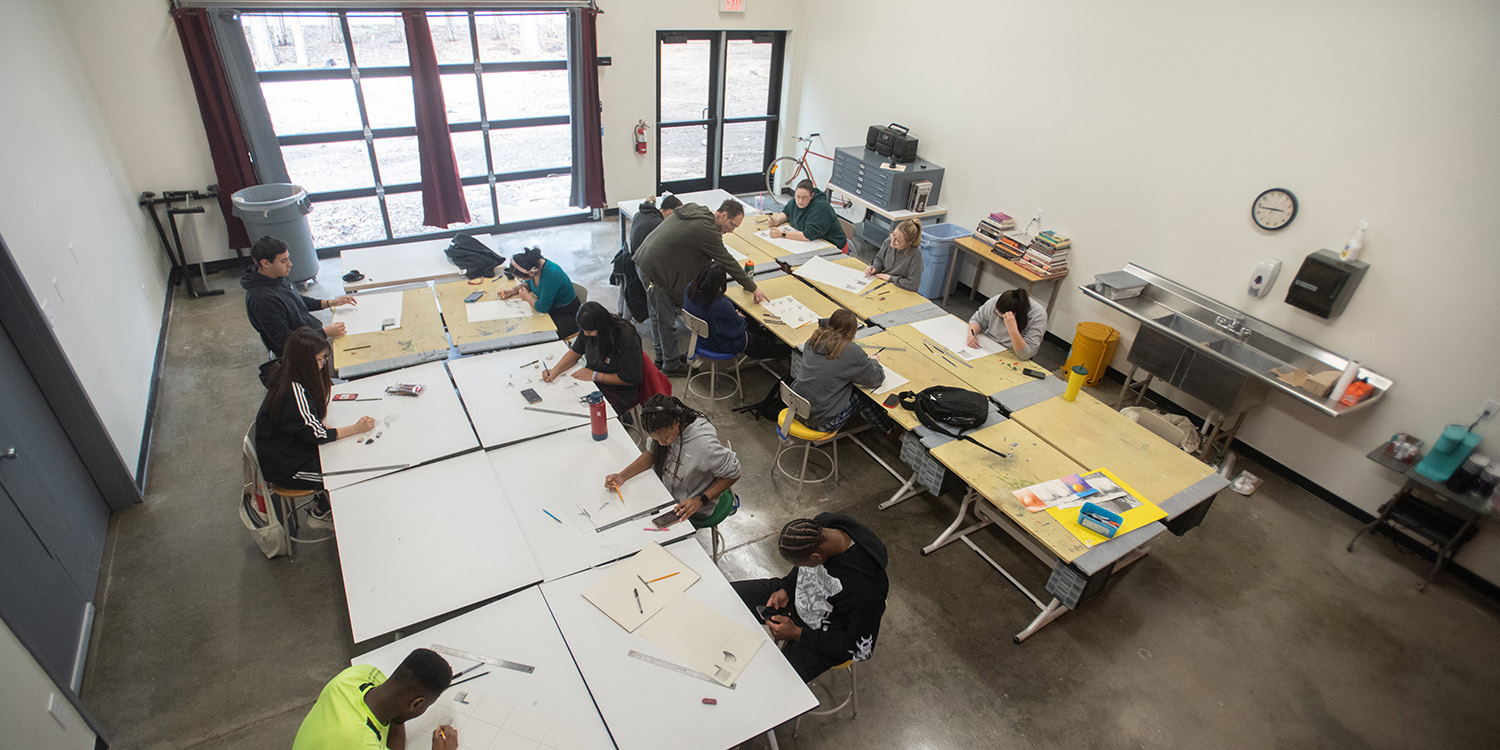 The new 2-D art studio in Laban Peachey Center